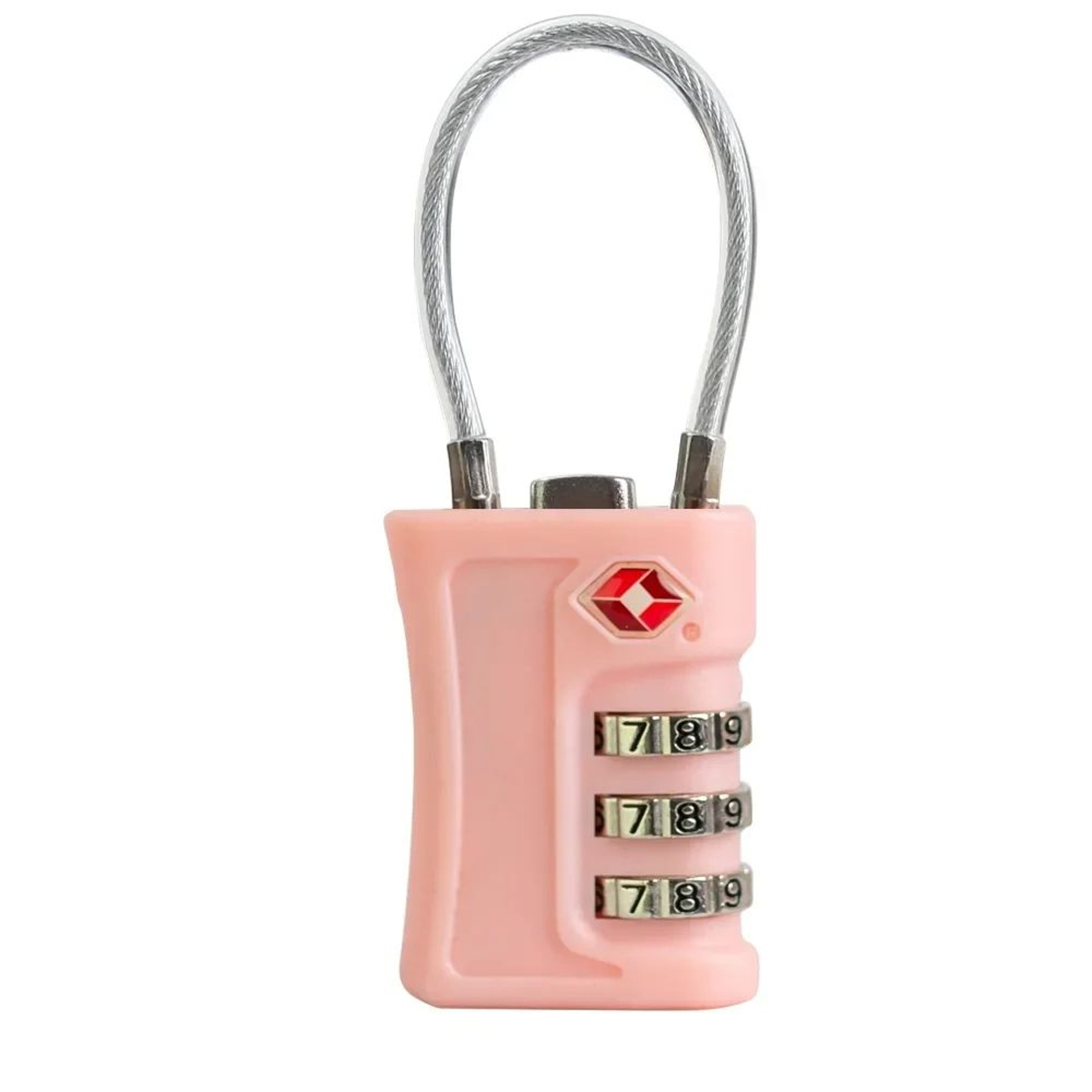 Portable TSA 3Digit Combination Wire Rope Lock  AntiTheft Padlock For Luggage Suitcase Backpack  Tr 13