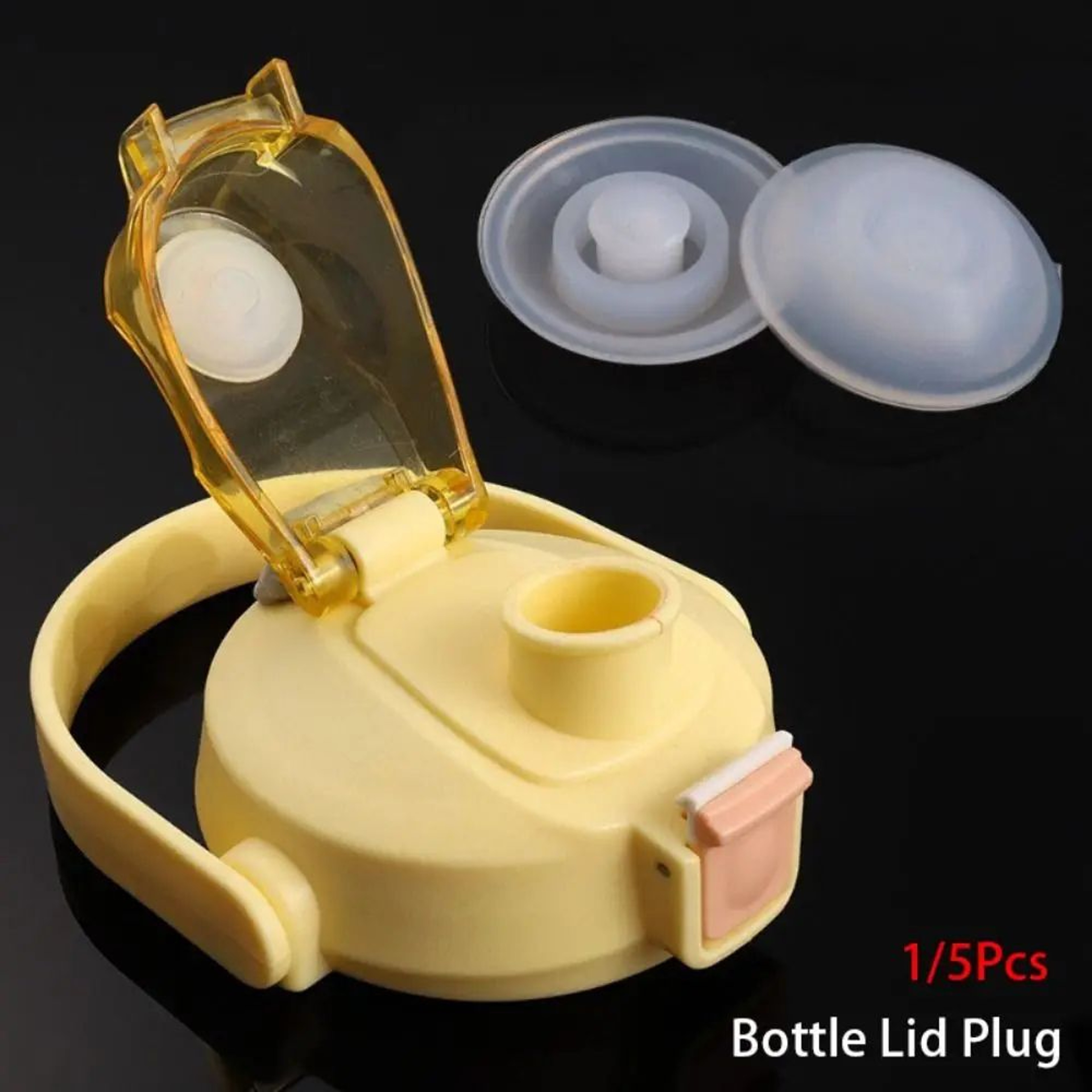 5 Pcs Silicone Bottle Lid Seal Plug Replacements For Travel Tumbler Coffee Cup Mug Vacuum Bottle Le 0