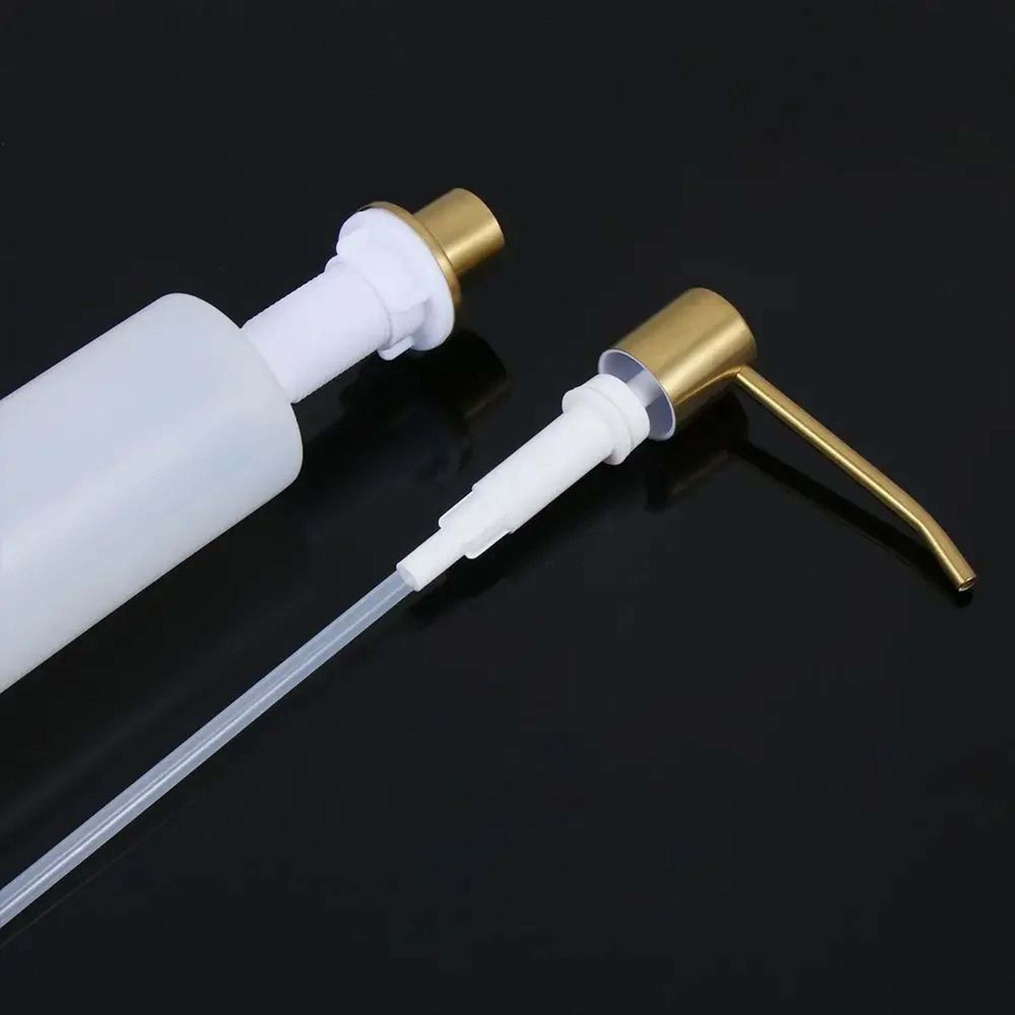Stainless Steel Pump Soap Dispenser Bottle For Kitchen Sink  Bathroom Refillable Hand Wash Lotion H 3