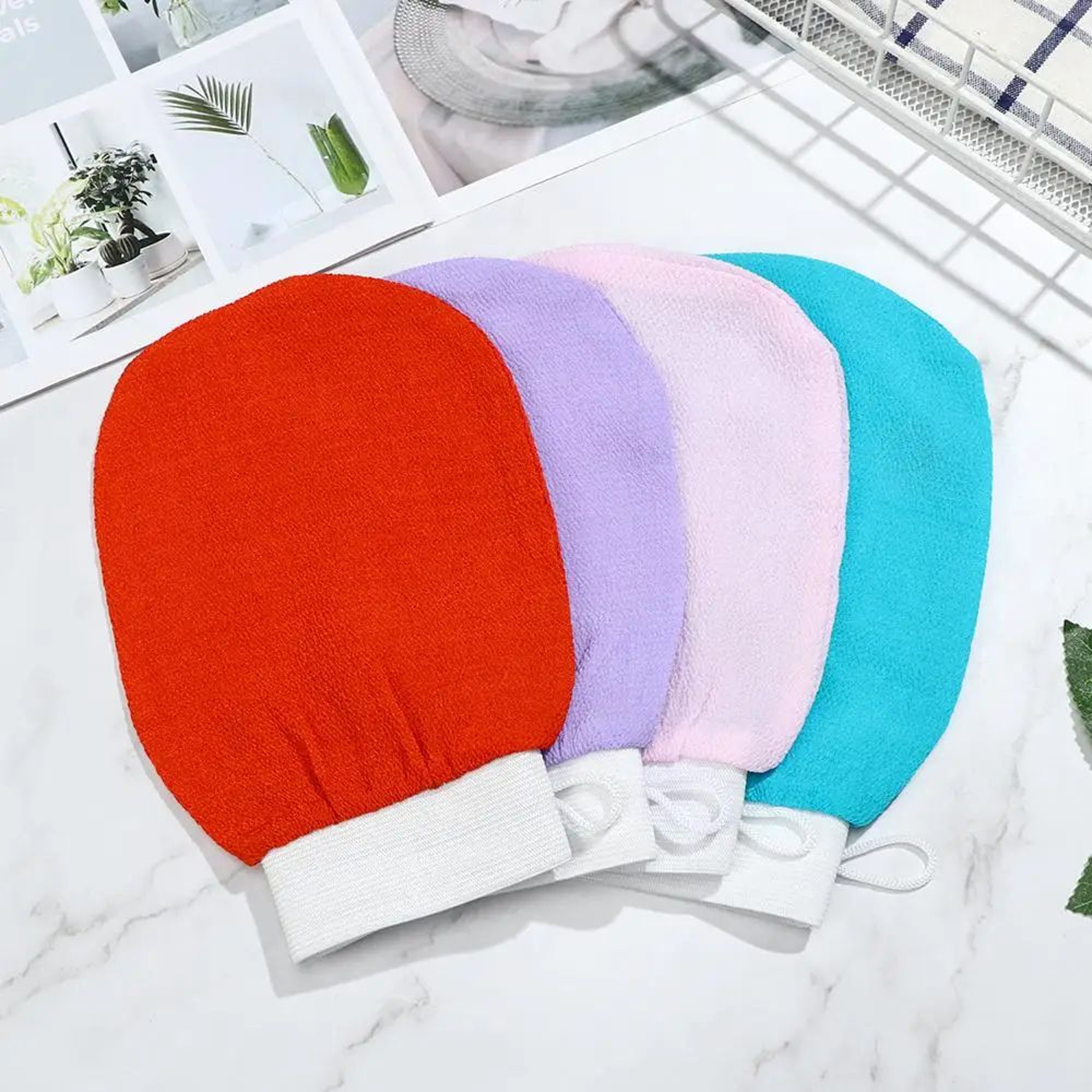 Exfoliating Bath Glove  Body Scrubber Towel For Smooth Skin Deep Clean Shower Massage Mitt SpaLike  0