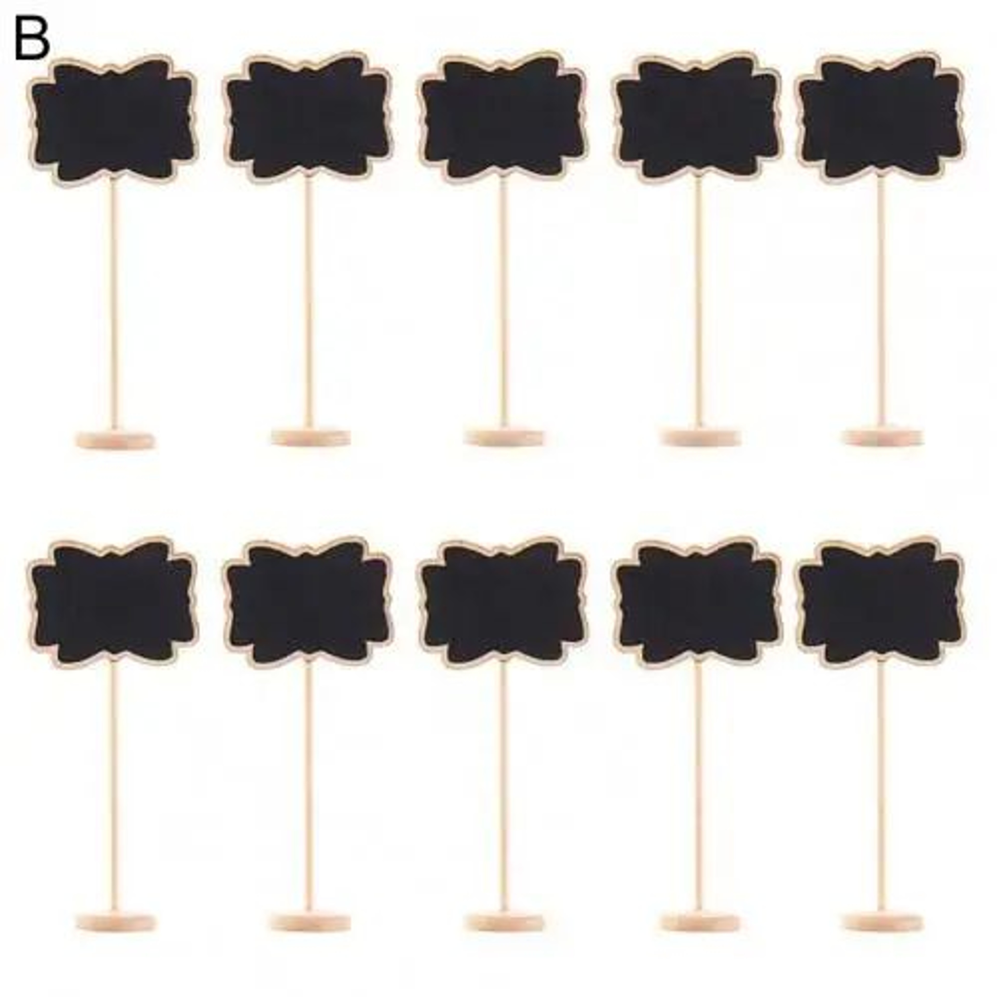 10 Pcs Mini Chalkboard Signs With Wooden Easels For Messages Table Numbers Events Cafes  Home Decor 7
