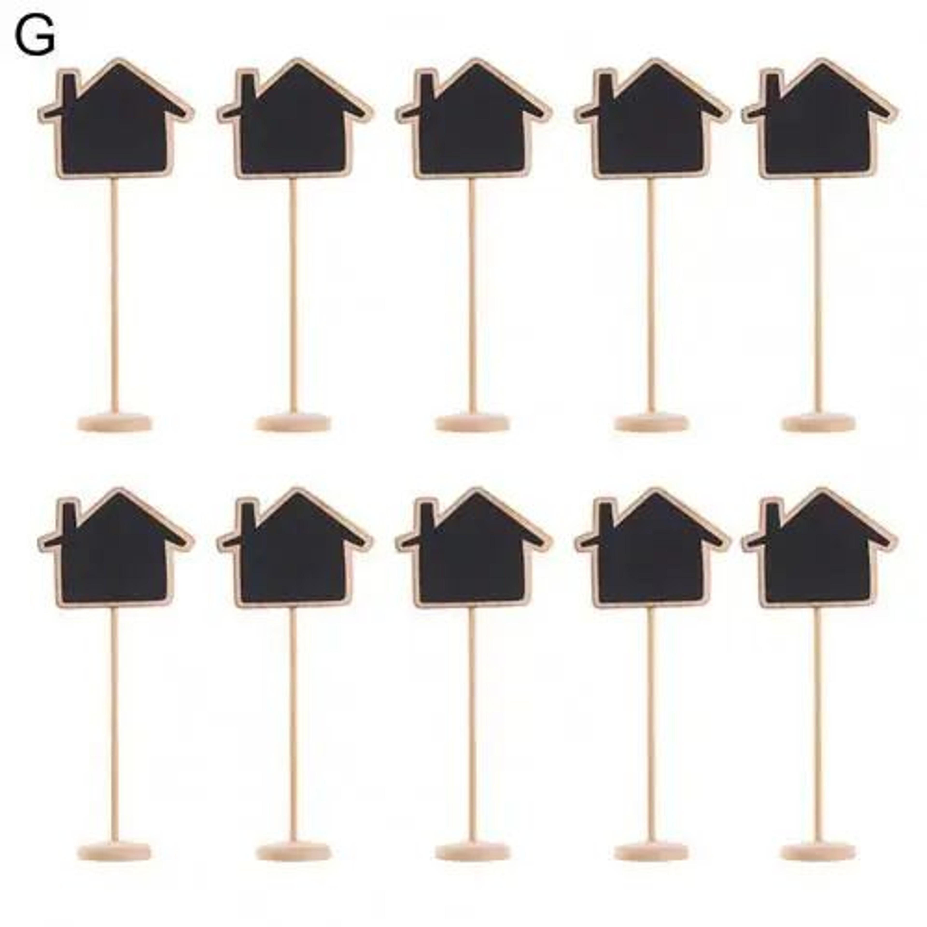 10 Pcs Mini Chalkboard Signs With Wooden Easels For Messages Table Numbers Events Cafes  Home Decor 12