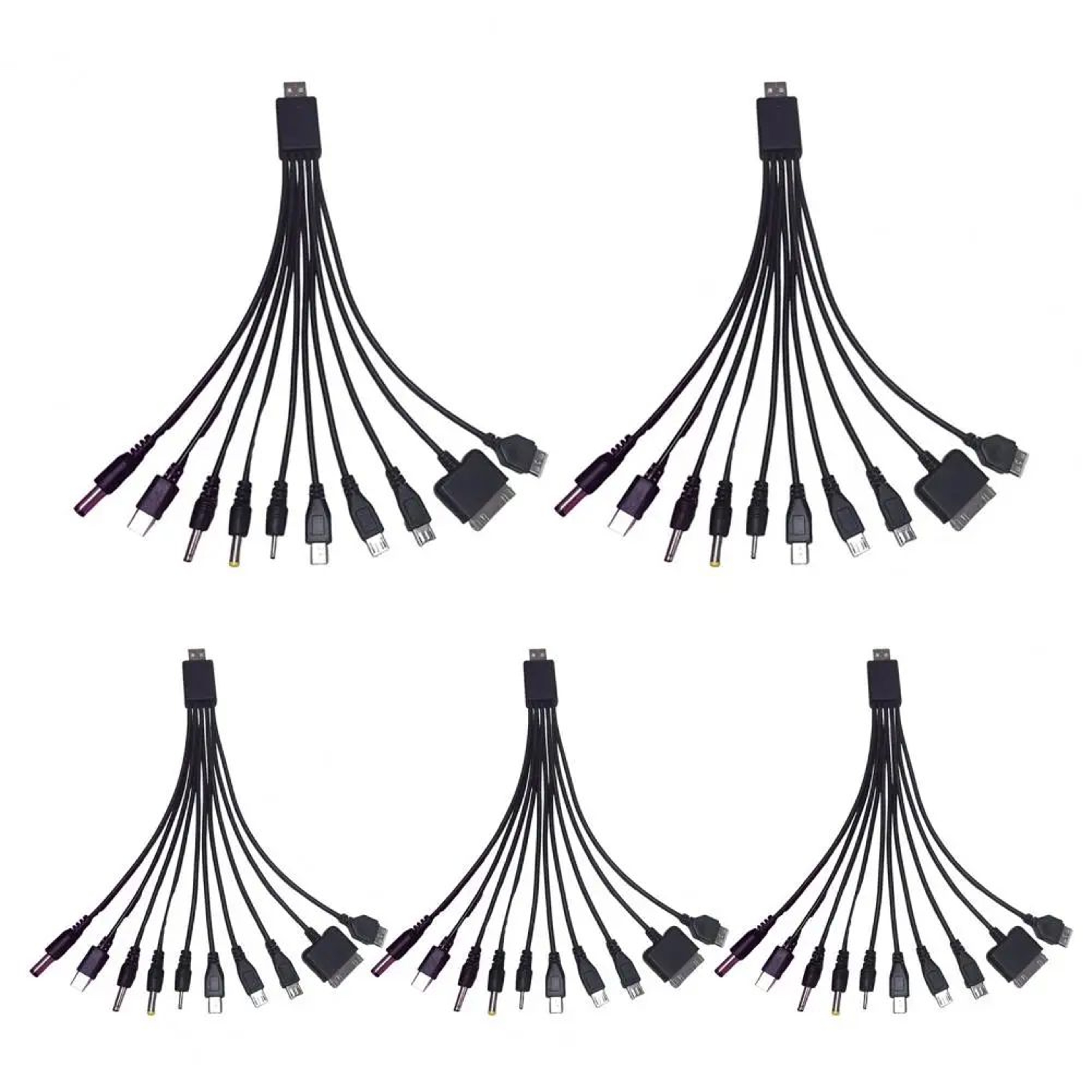 10in1 MultiDevice Charging Cable 906 Inches Universal TangleFree PVC Cord Fast Charge Data Cable Fo 11