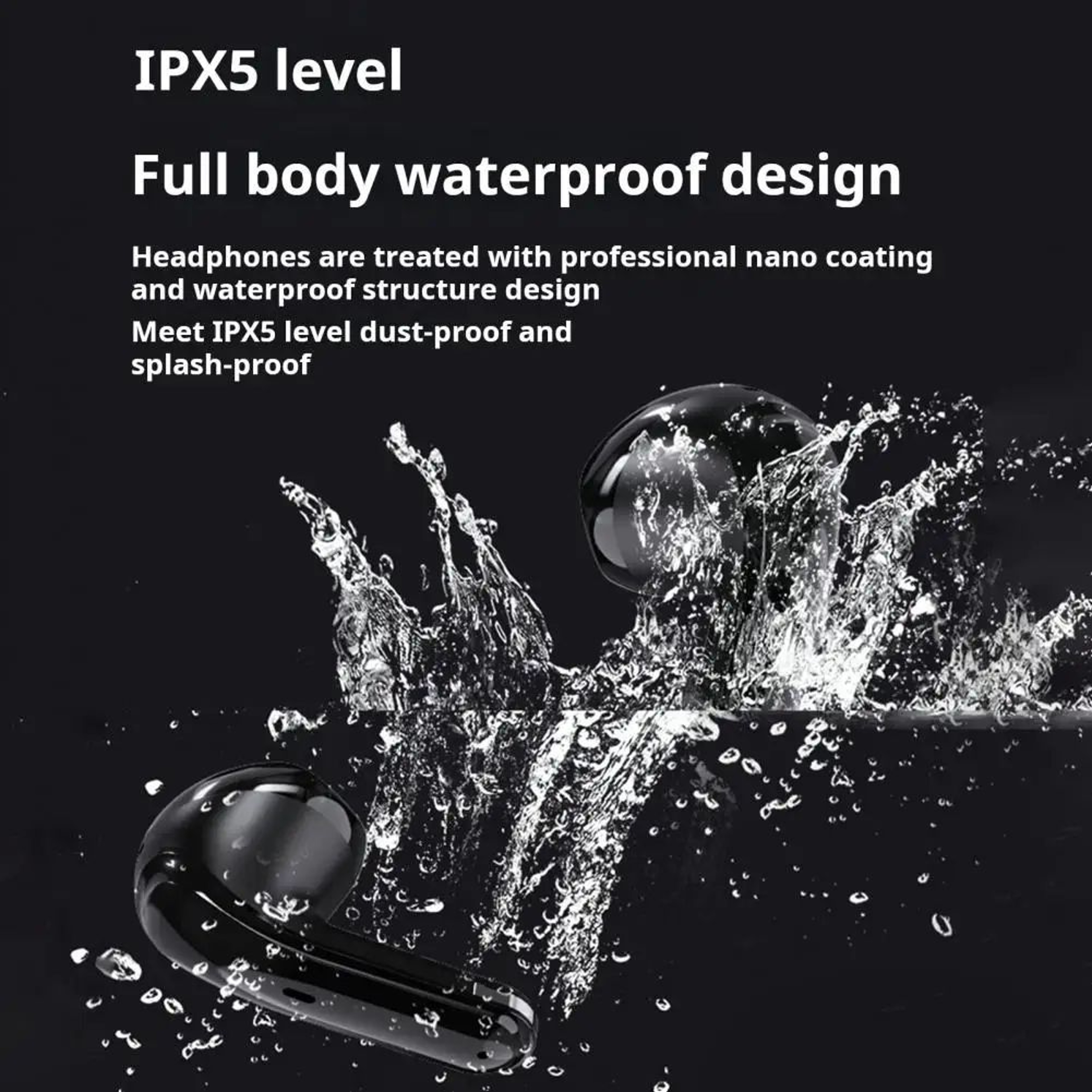 Gaming Bluetooth Wireless Earphones Low Latency Audio Touch Control Noise Cancelling Waterproof Spo 5