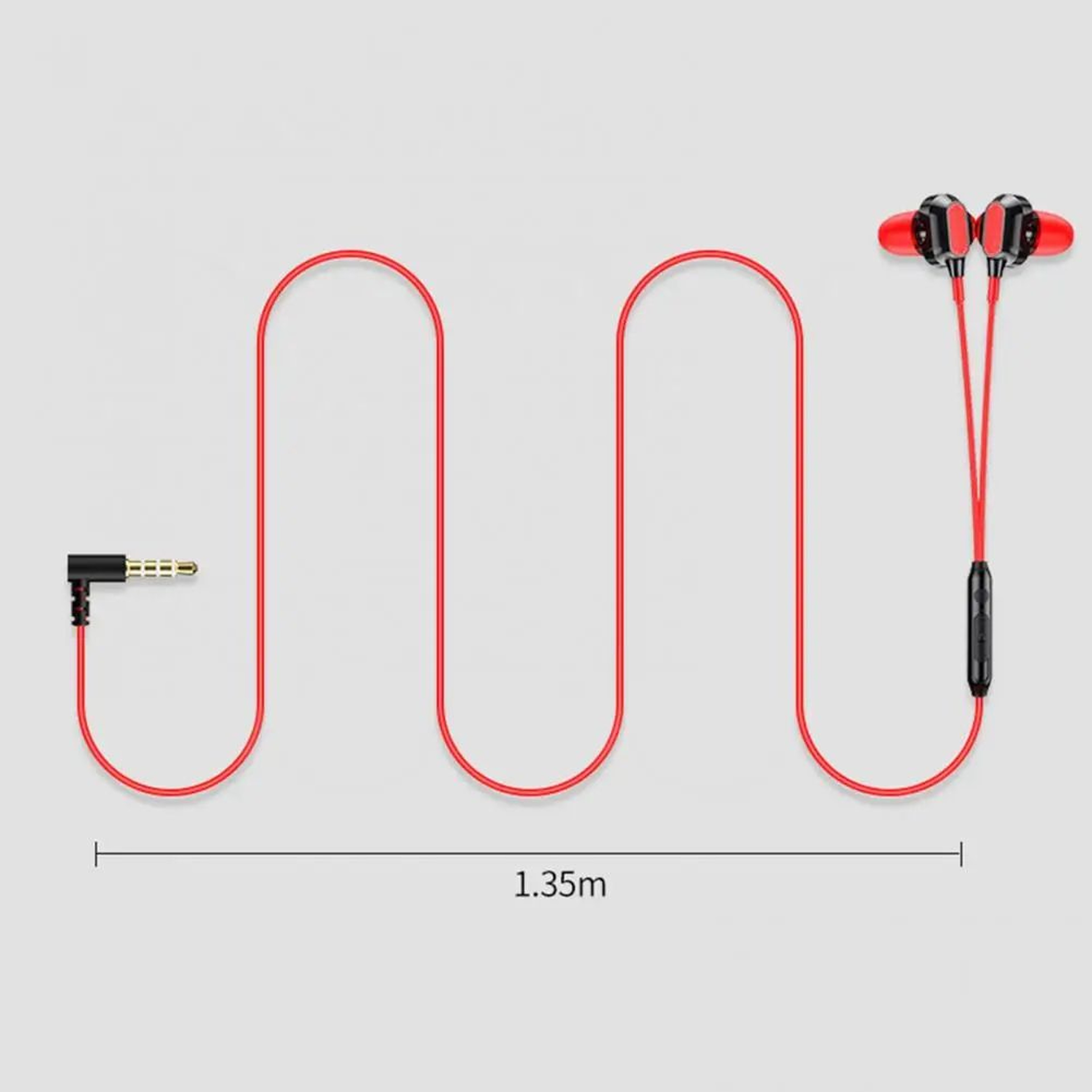 Wired Stereo Gaming Earbuds Surround Sound High Clarity Mic 90 Bend Plug Durable Wired Headset For  0