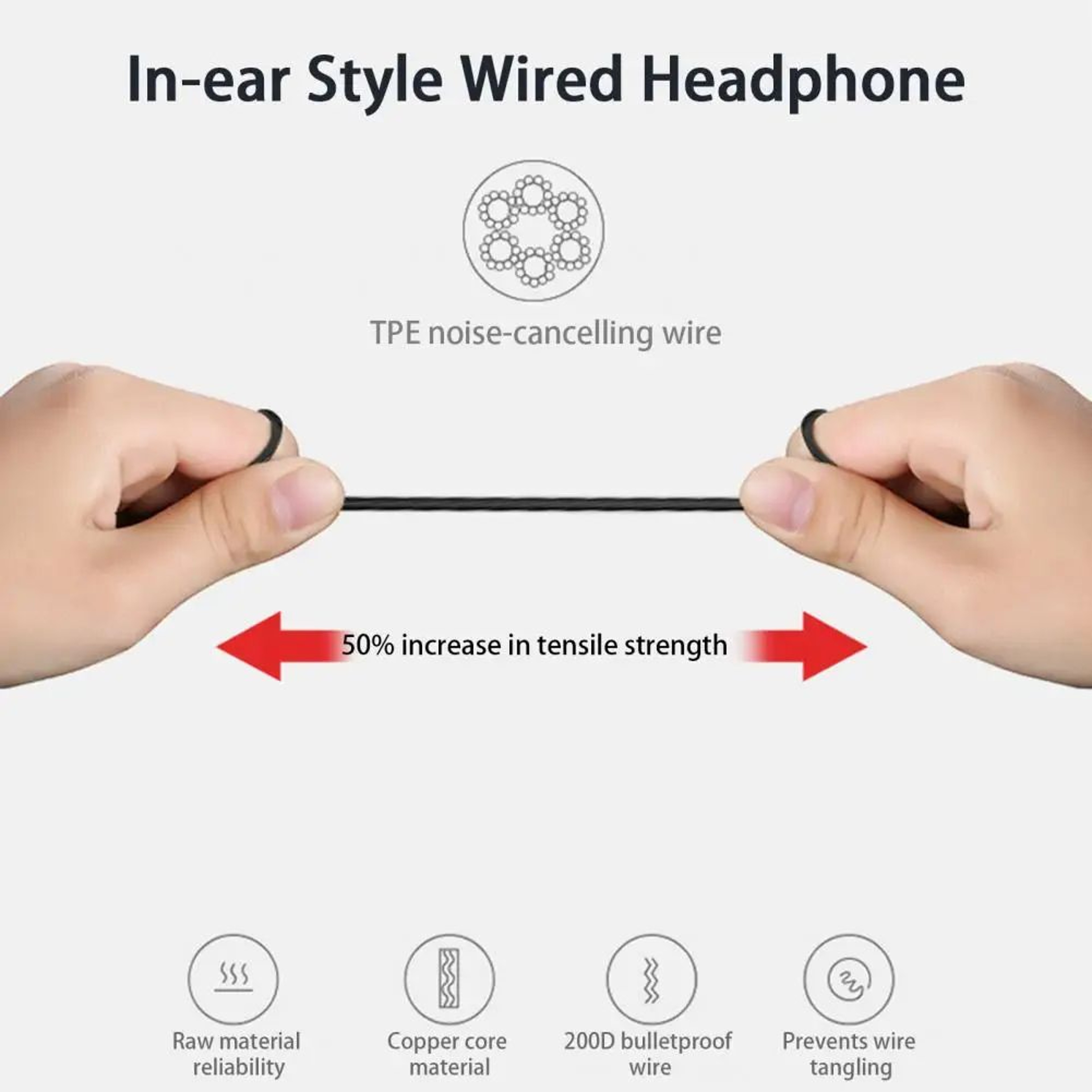 Wired Stereo Gaming Earbuds Surround Sound High Clarity Mic 90 Bend Plug Durable Wired Headset For  5