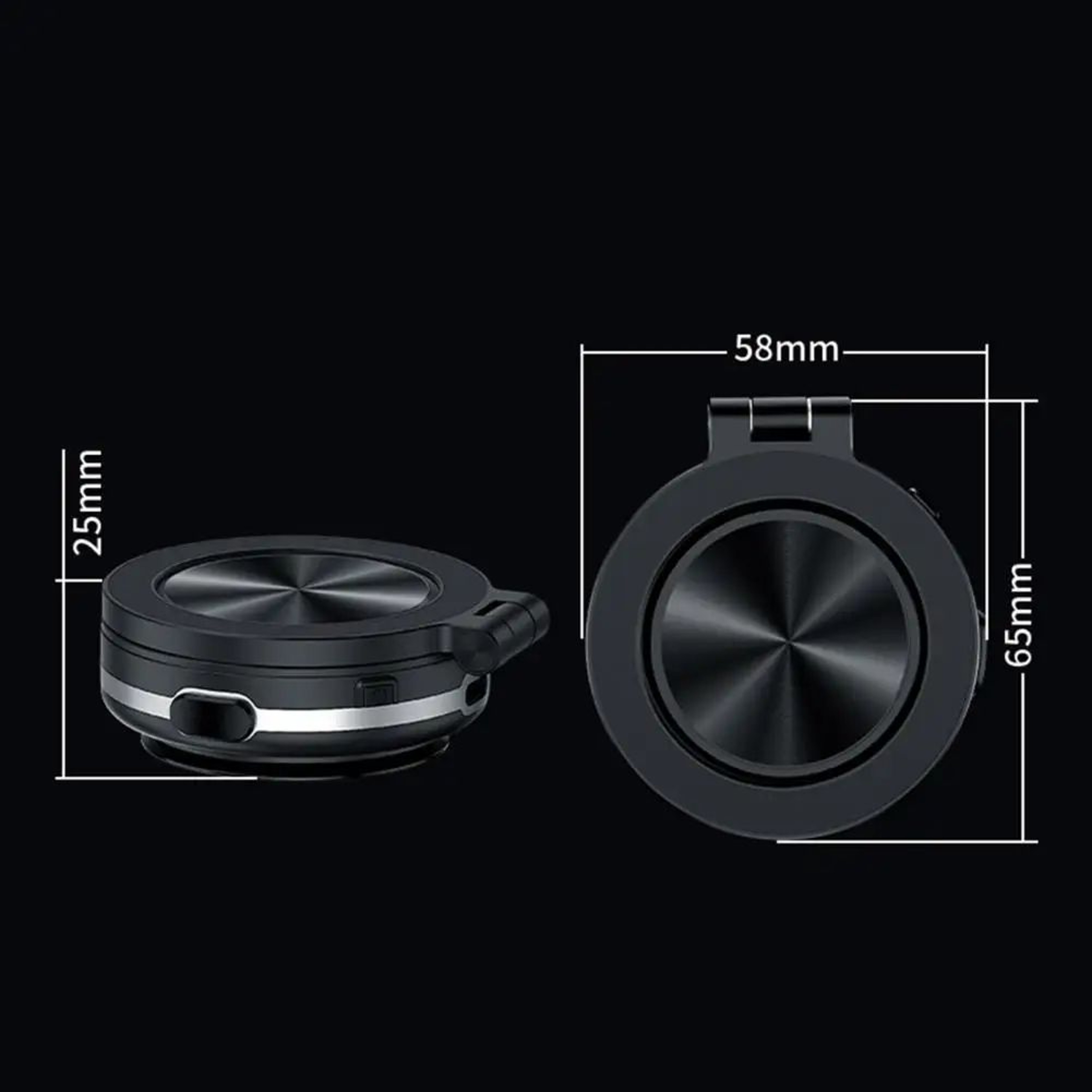 Magnetic Car Phone Holder Electric Vacuum Suction Mount Strong Grip 360 Rotation Secure Dashboard W 5