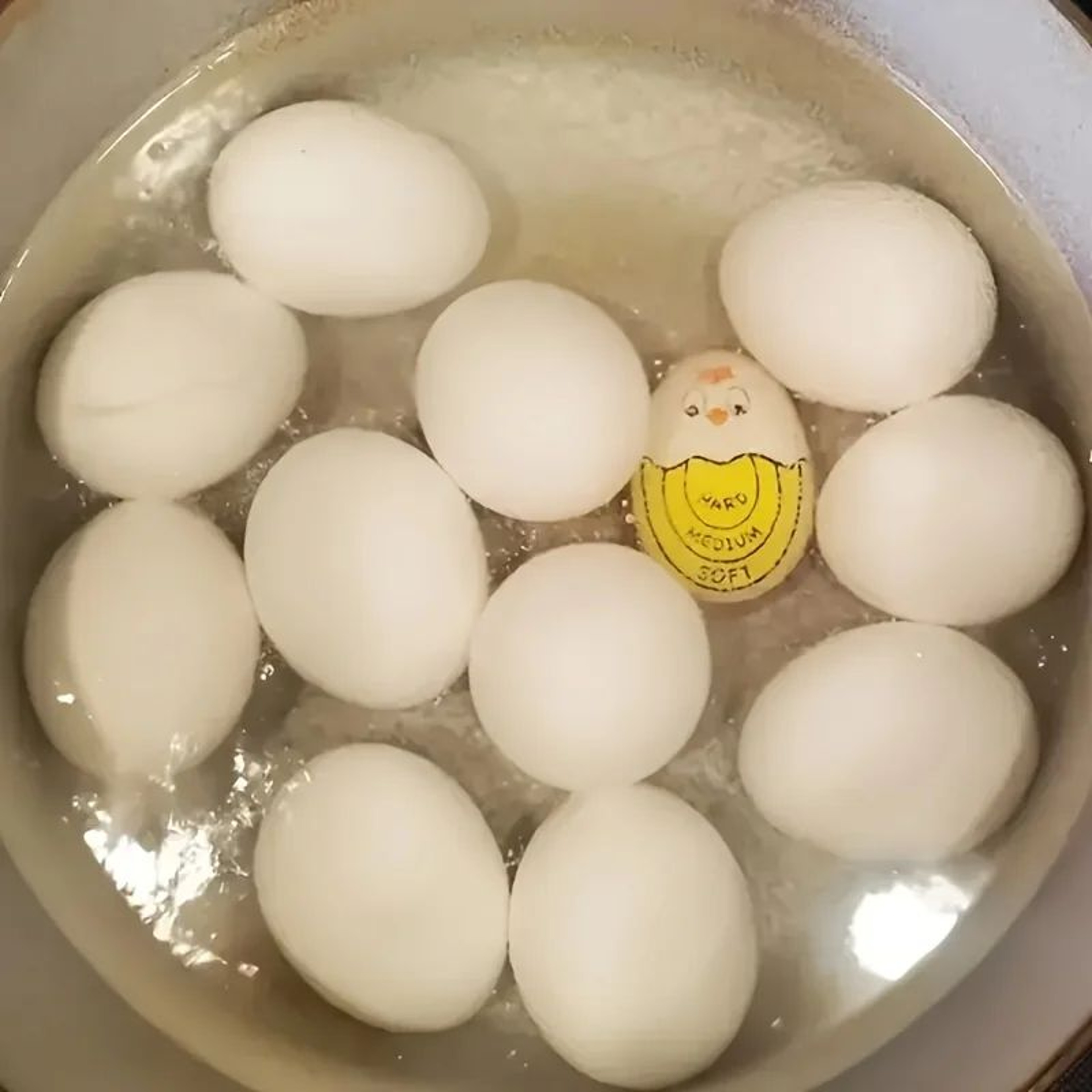 Color Changing Egg Timer Cute Cartoon Face Doneness Indicator Soft Medium Hard Boiled Eggs Perfect  5