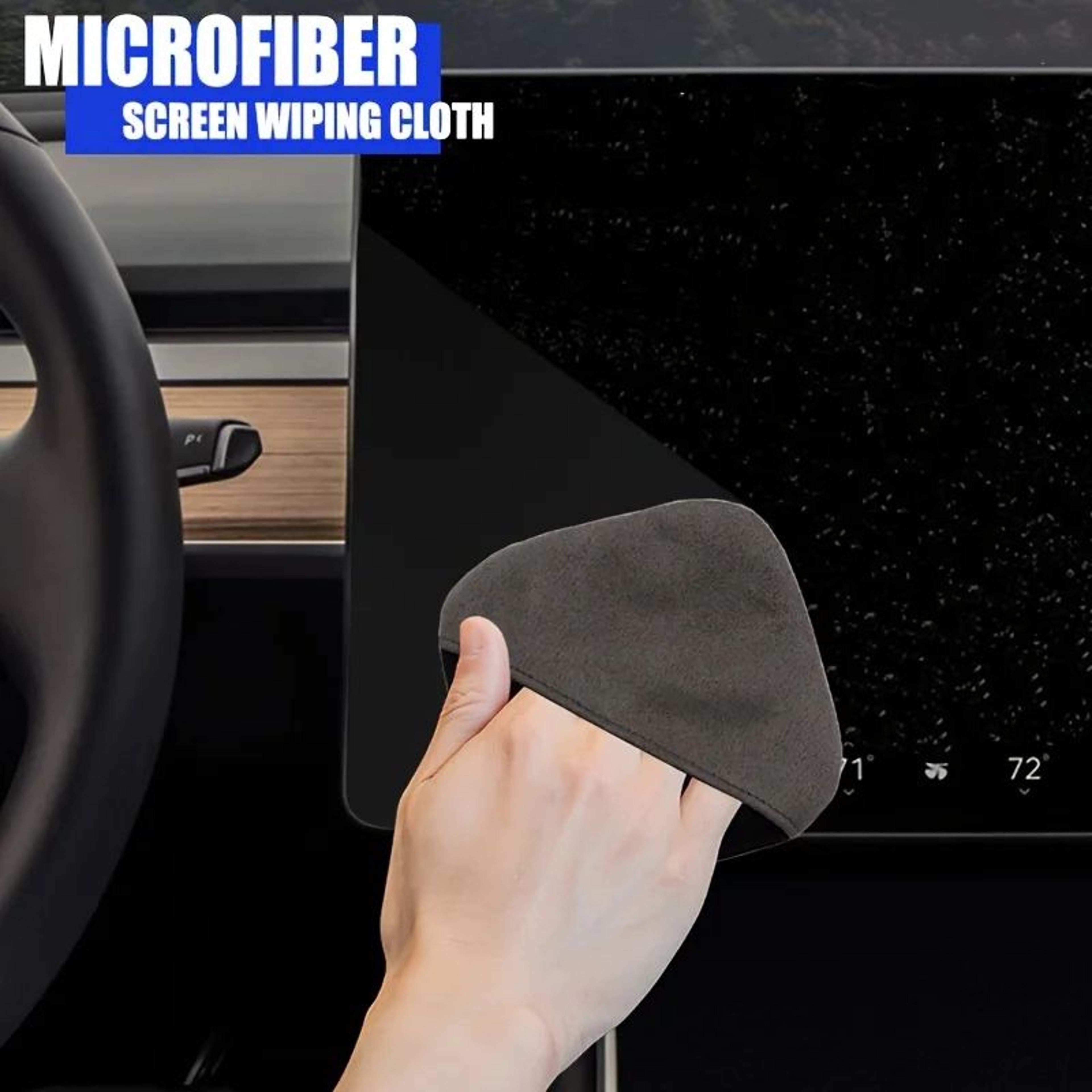 UltraFine Microfiber Car Touchscreen Cleaning Cloth StreakFree Dashboard Display Screen Wipe AntiSc 1