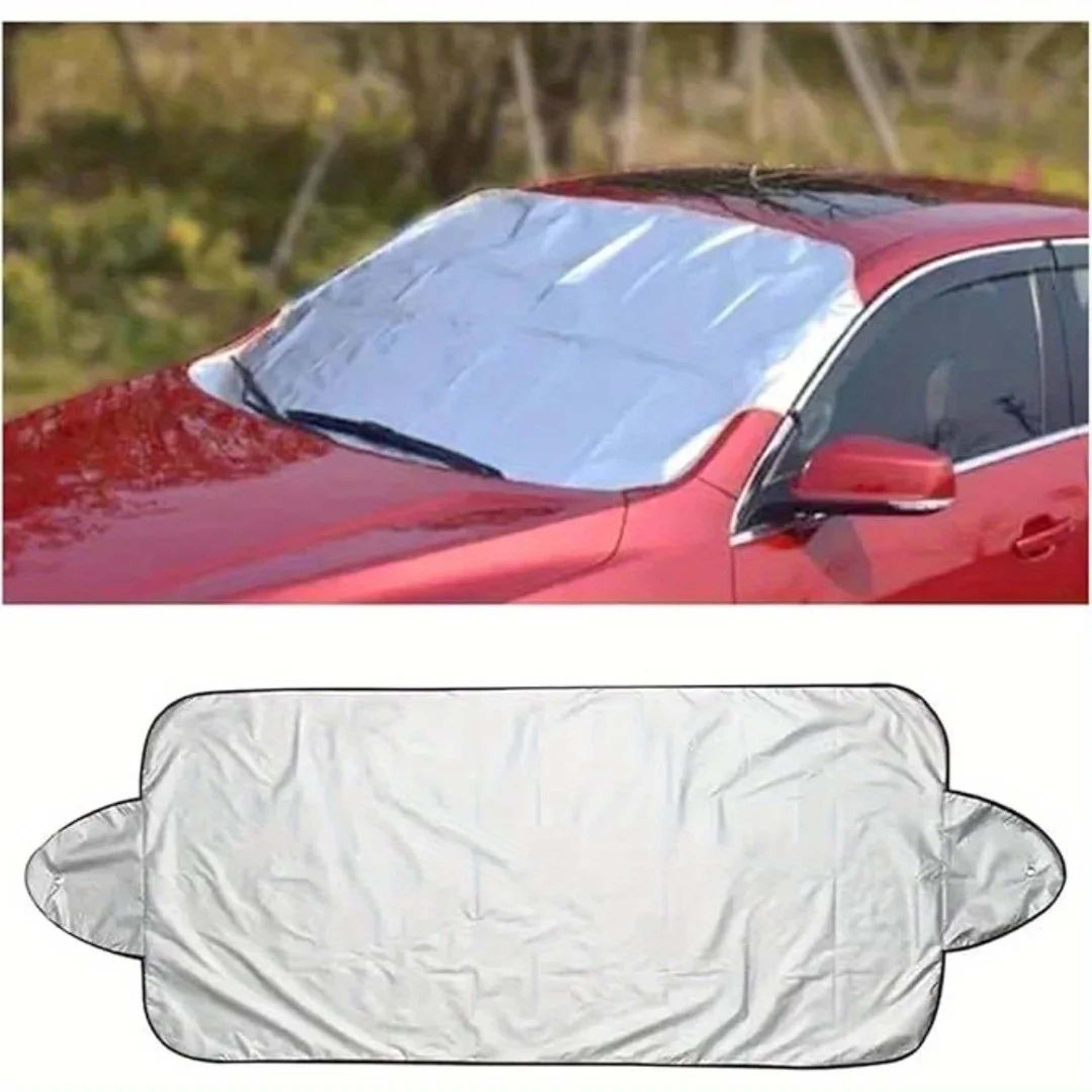 Universal Windshield Snow Cover For Cars  SUVs  Ice Frost Rain Sun Shield NoScrape Winter Windshiel 0