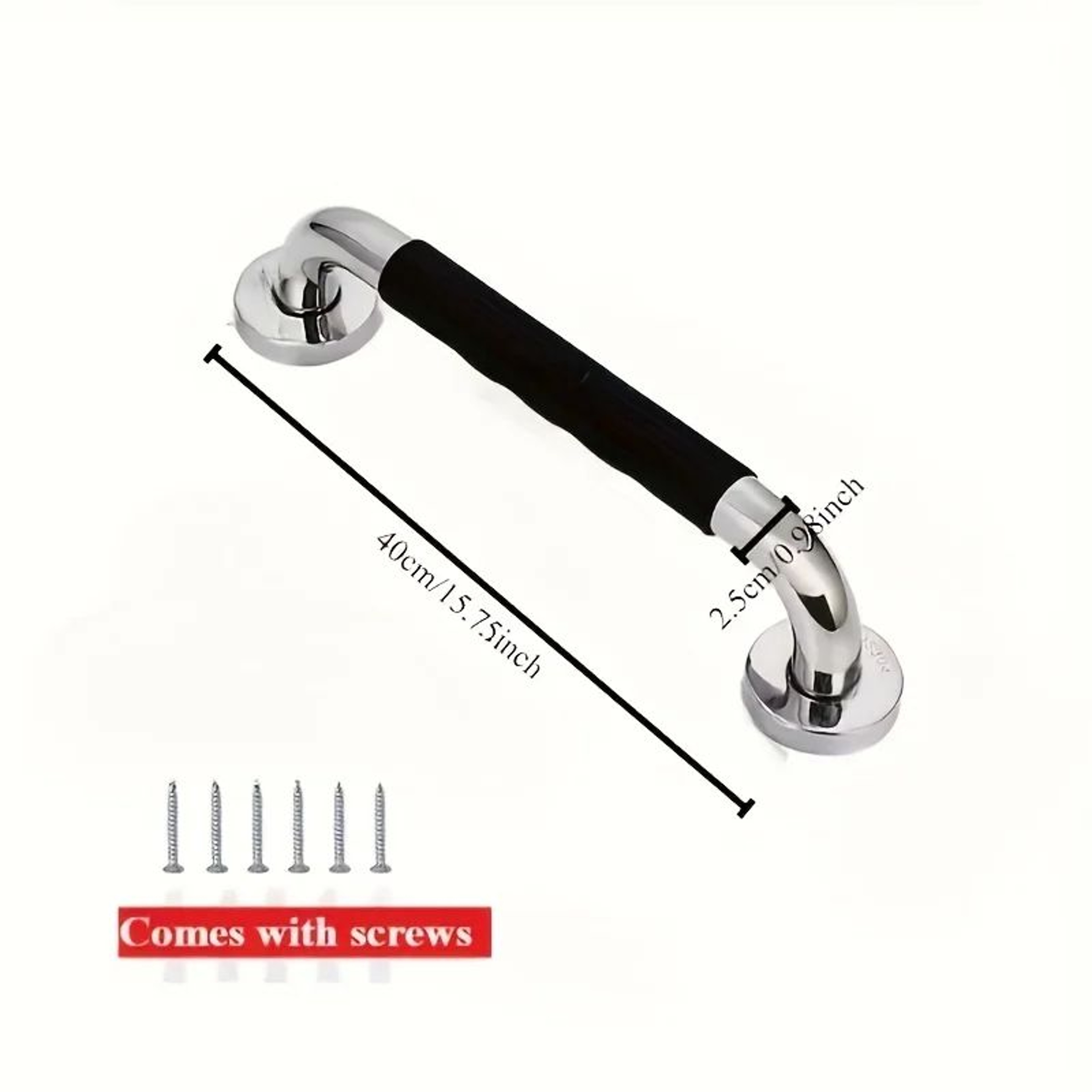 2 Pcs Stainless Steel Bathroom Grab Bar For Shower  Toilet HeavyDuty NonSlip Safety Handle Secure W 8