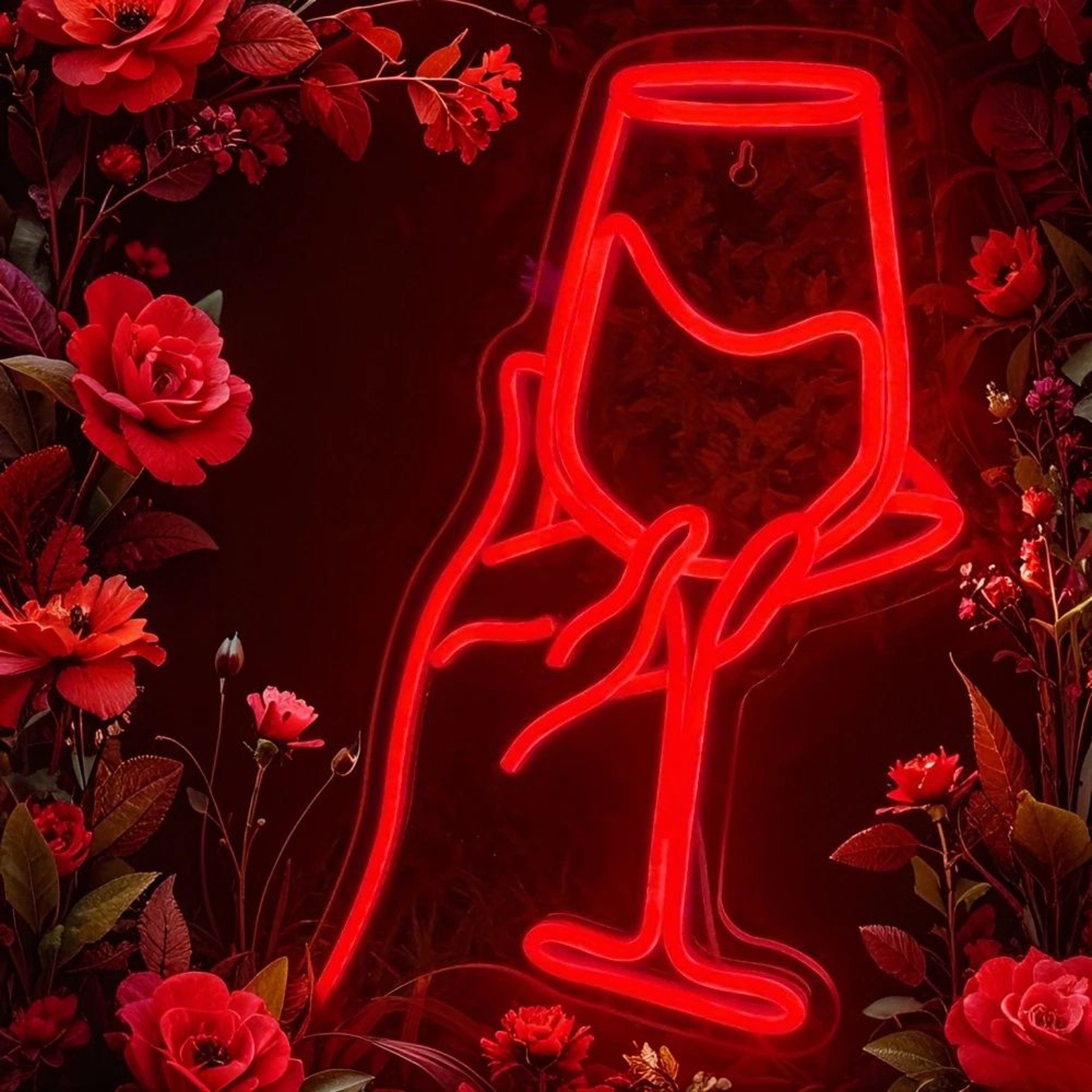 Cheers Wine Glasses LED Neon Sign  Dimmable USB Wall Light For Home Bar Bedroom Decor Party Ambienc 3