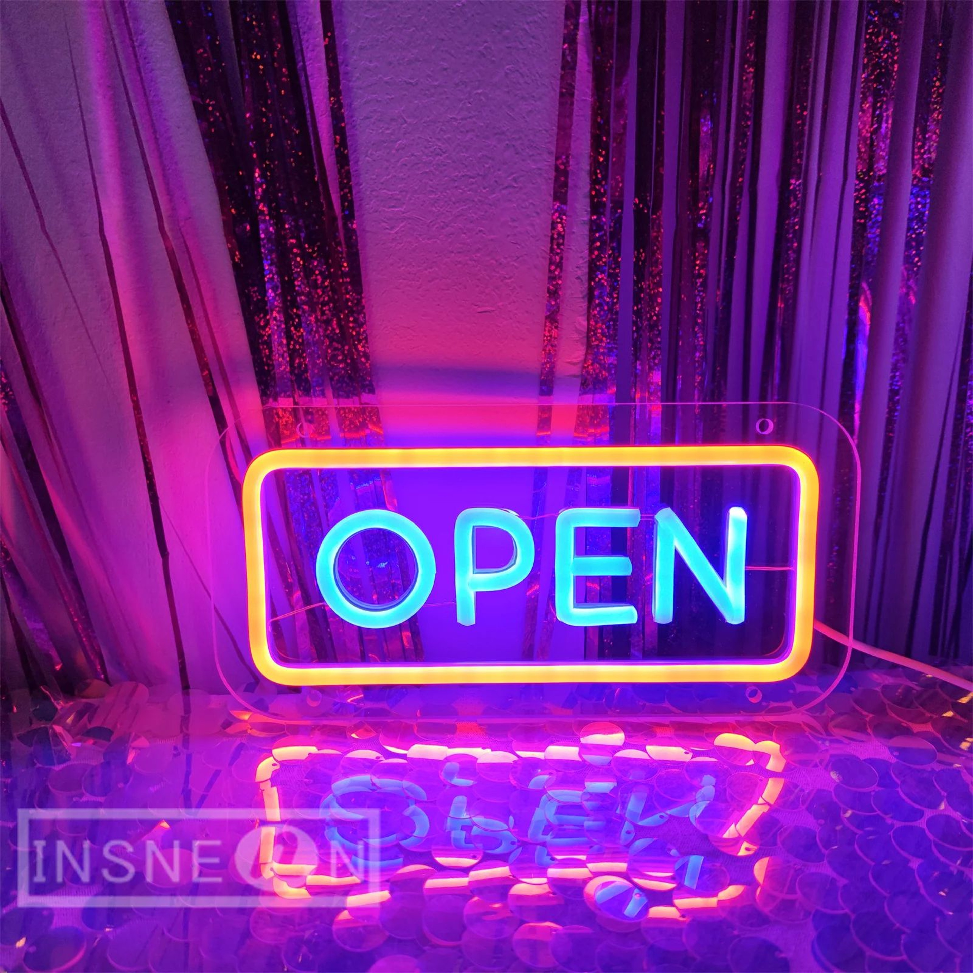 LED Open Neon Sign For Shop Window  USB Wall Hanging Light For Storefront Salon Cafe  Room Decor Br 0