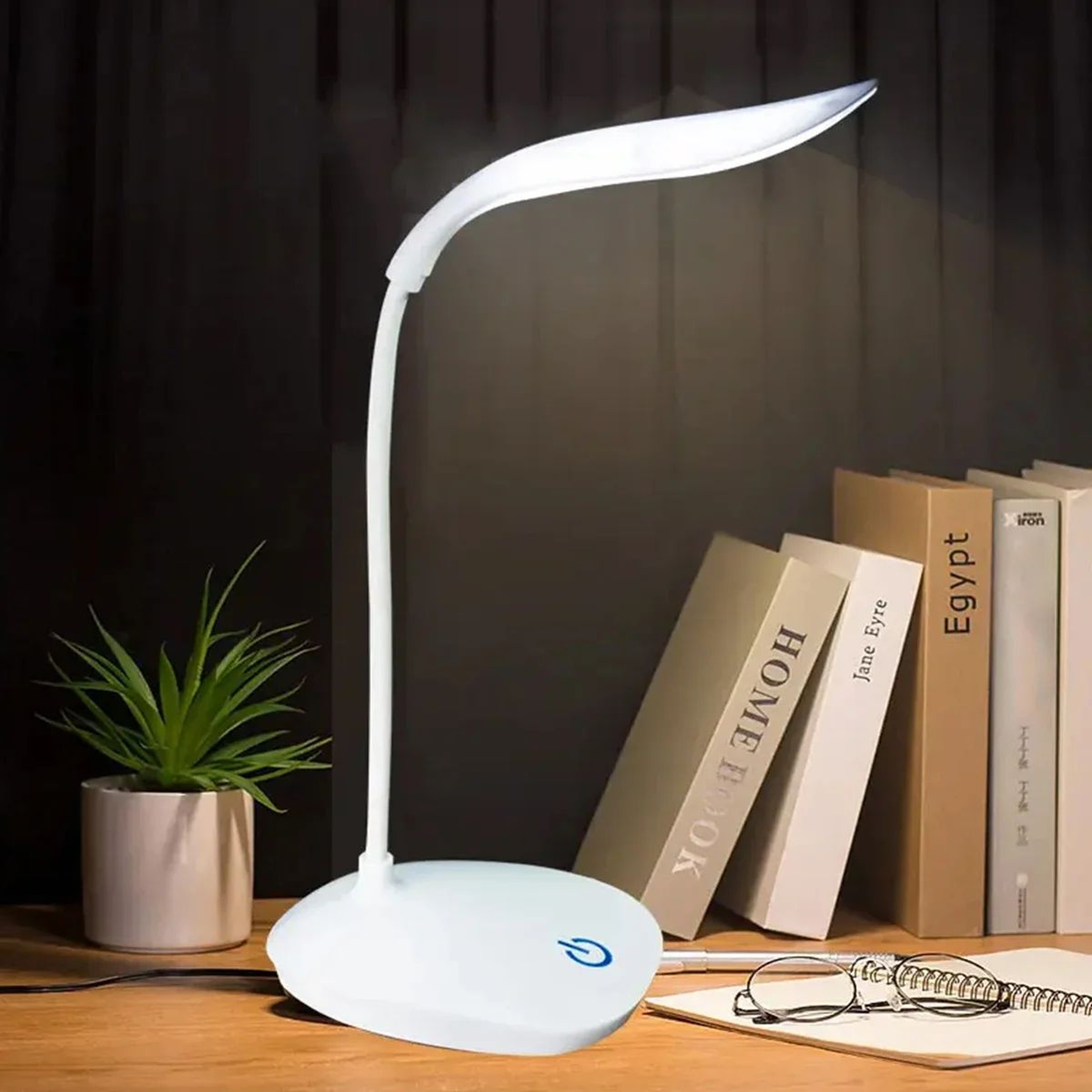 Portable USB Rechargeable LED Reading Desk Lamp Touch Dimmable EyeCare Table Light For Study Room O 5
