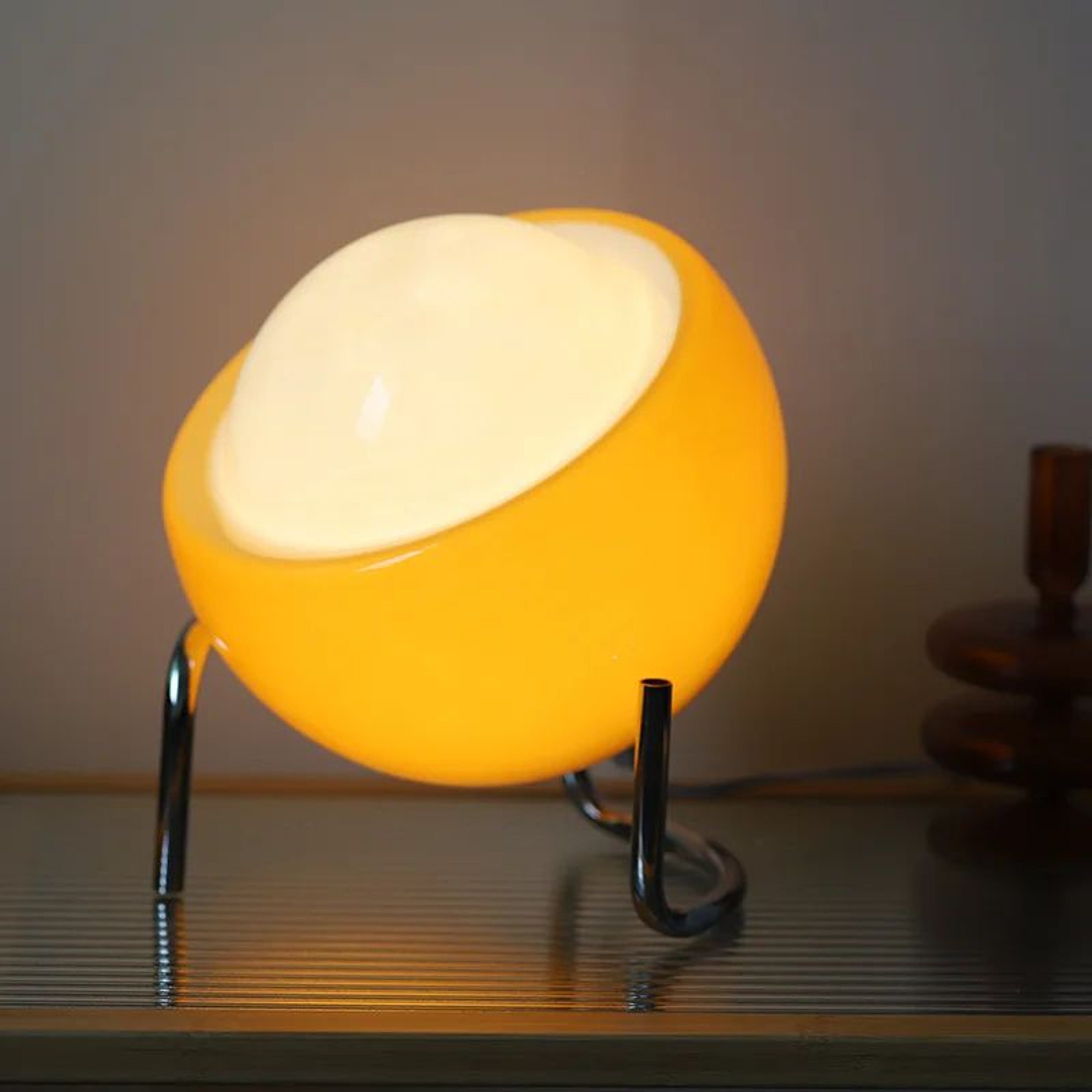 Bauhaus Nordic Glass Table Lamp Retro LED Night Light For Bedroom Bedside Artistic Living Room Desk 0