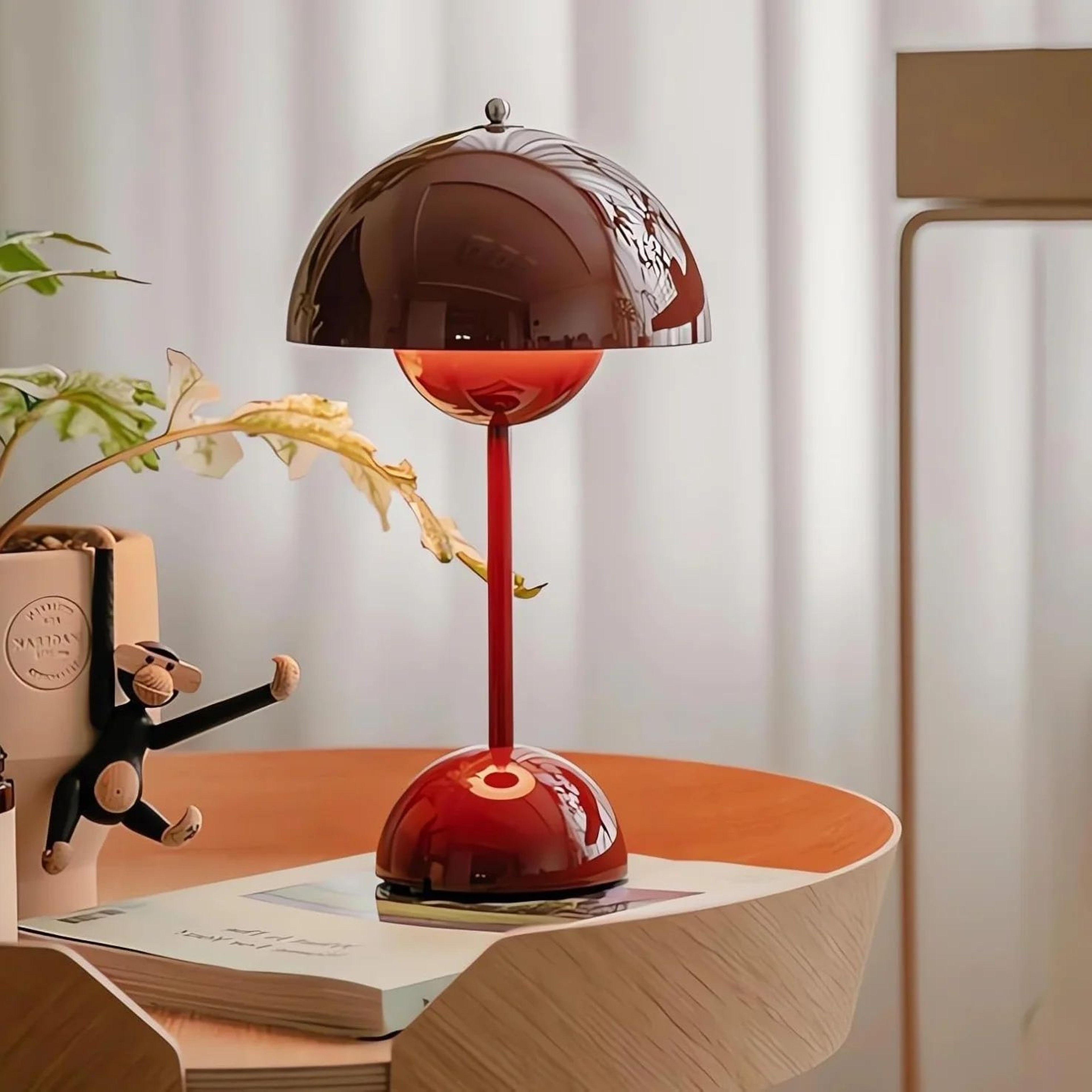 Rechargeable Flower Bud LED Table Lamp Modern Ambient Bedside Light Cordless Decorative Mood Lamp F 1