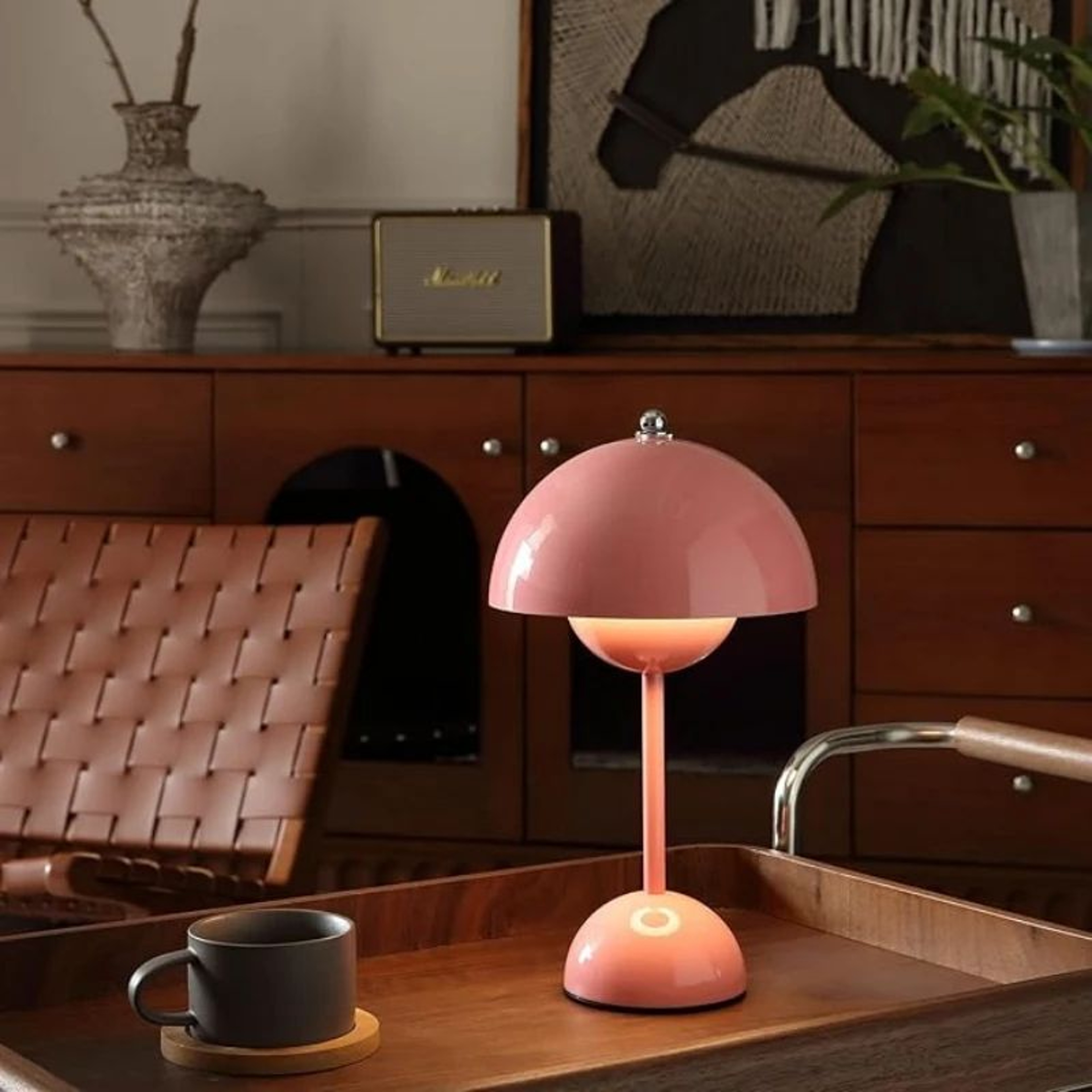 Rechargeable Flower Bud LED Table Lamp Modern Ambient Bedside Light Cordless Decorative Mood Lamp F 2