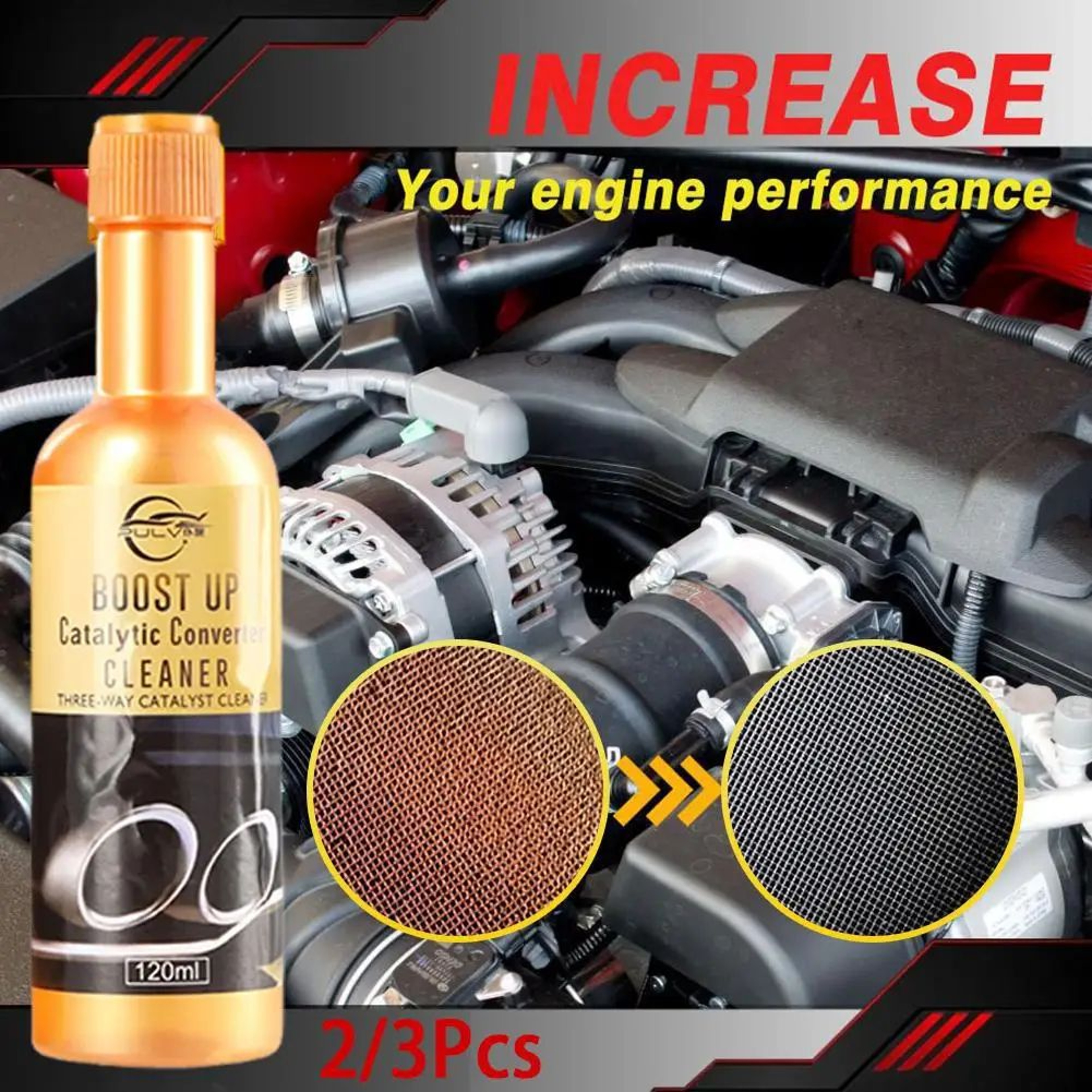 Catalytic Converter Cleaner  O2 Sensor Safe Fuel System Treatment Restore Power  MPG Reduce Emissio 1