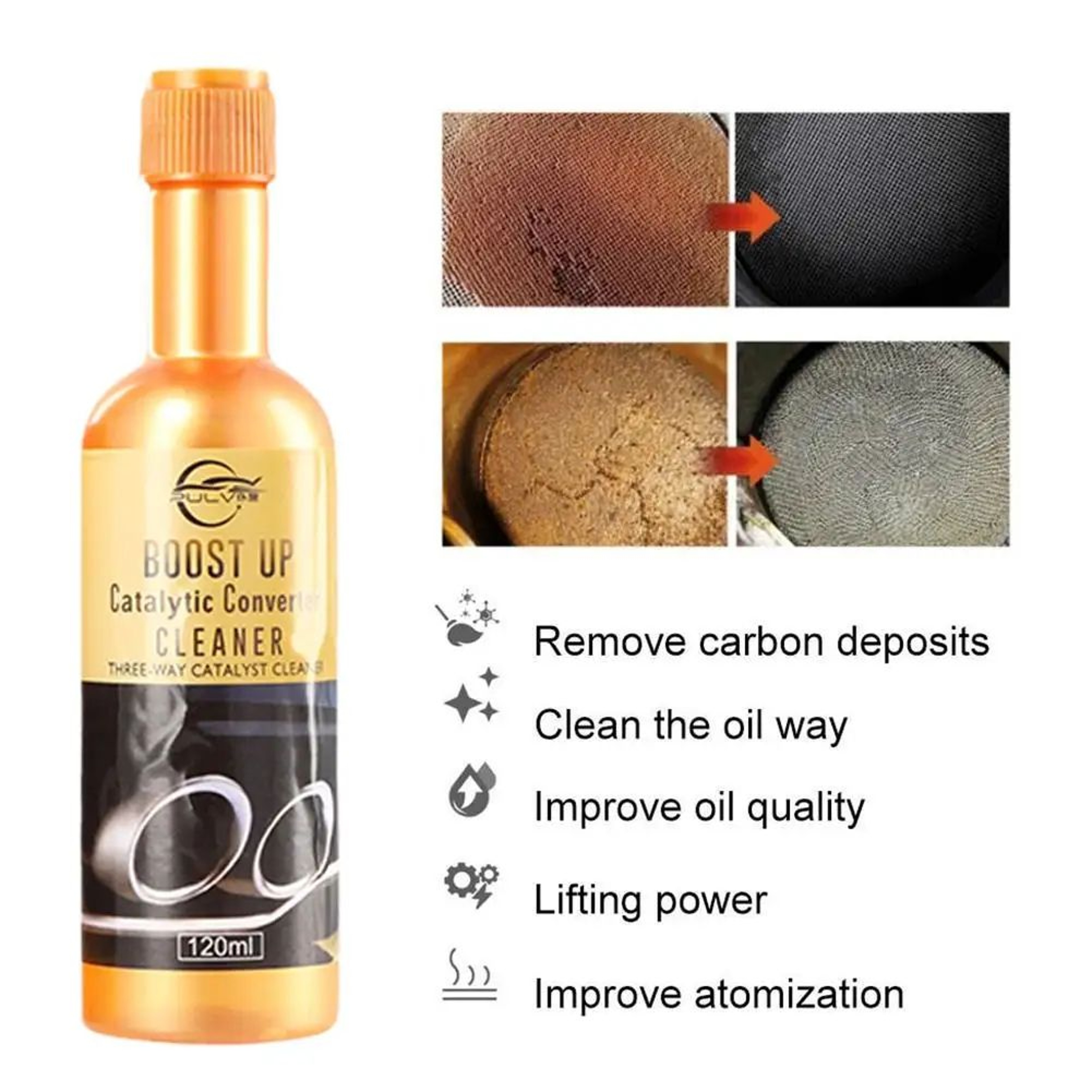 Catalytic Converter Cleaner  O2 Sensor Safe Fuel System Treatment Restore Power  MPG Reduce Emissio 4