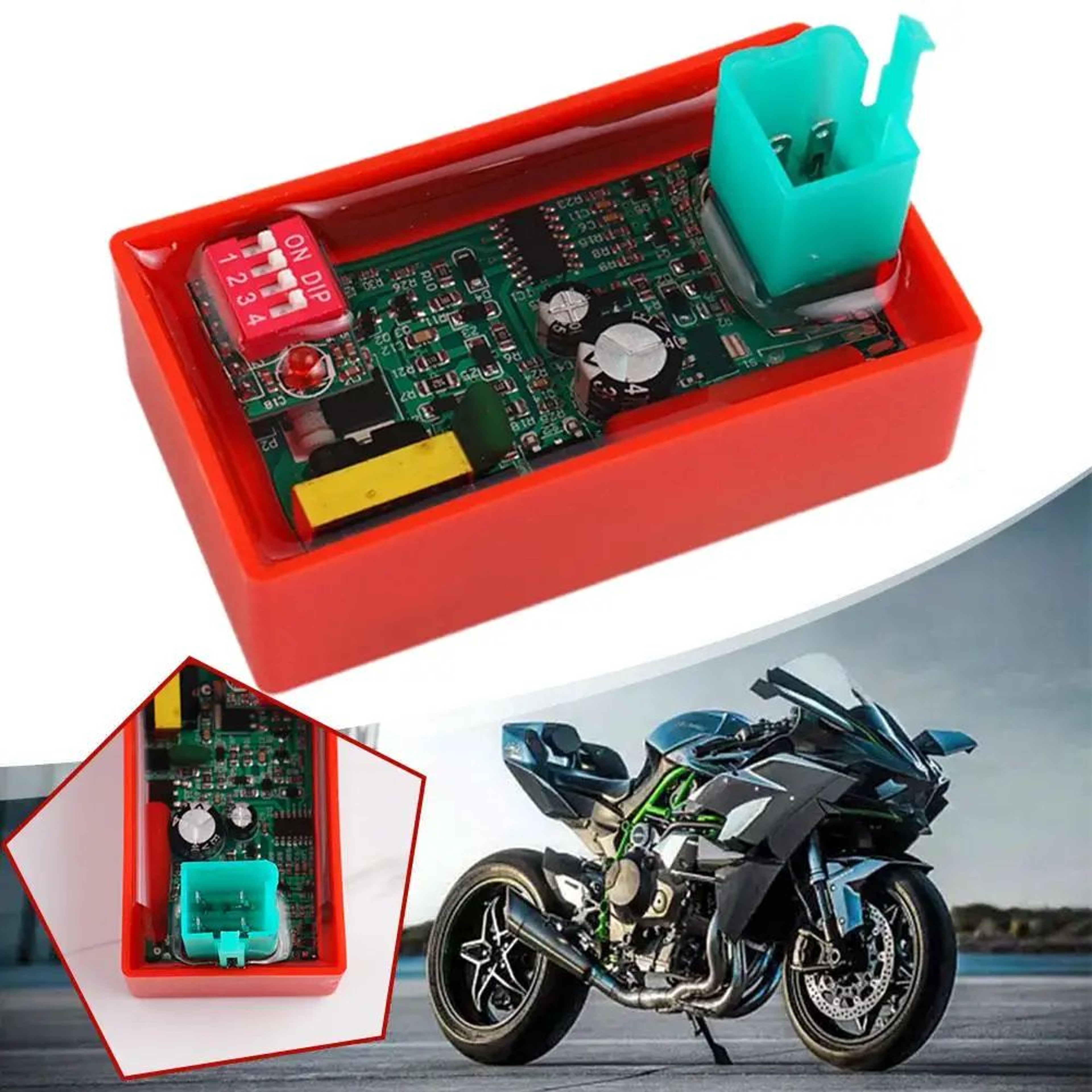 4 Pin DC CDI Igniter For Motorcycle Dirt Bike Scooter Go Kart  Reliable Engine Ignition Module Easy 2