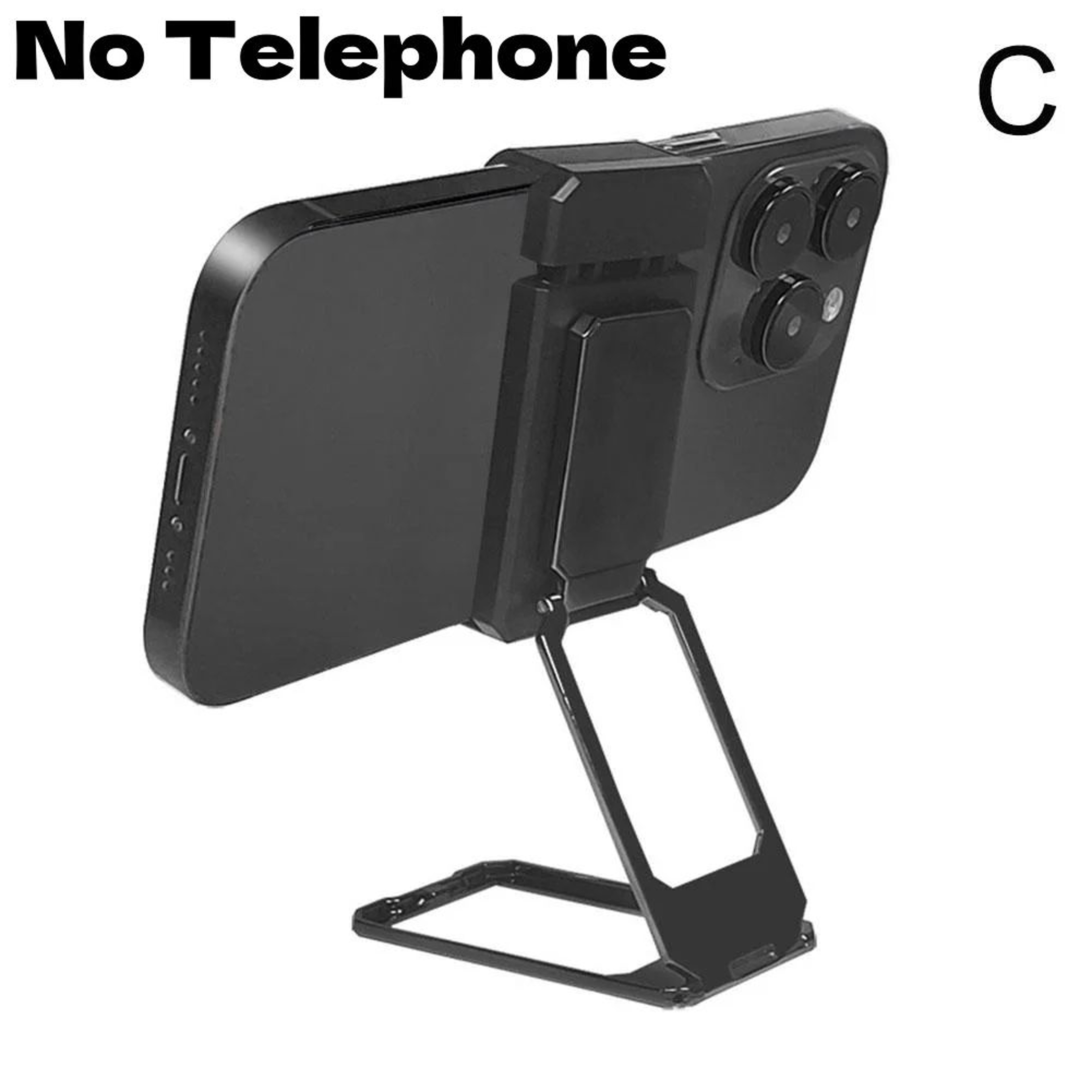 Foldable Aluminum Desktop Phone Holder With Back Clip  Universal Mini Stand Lightweight Portable Br 6