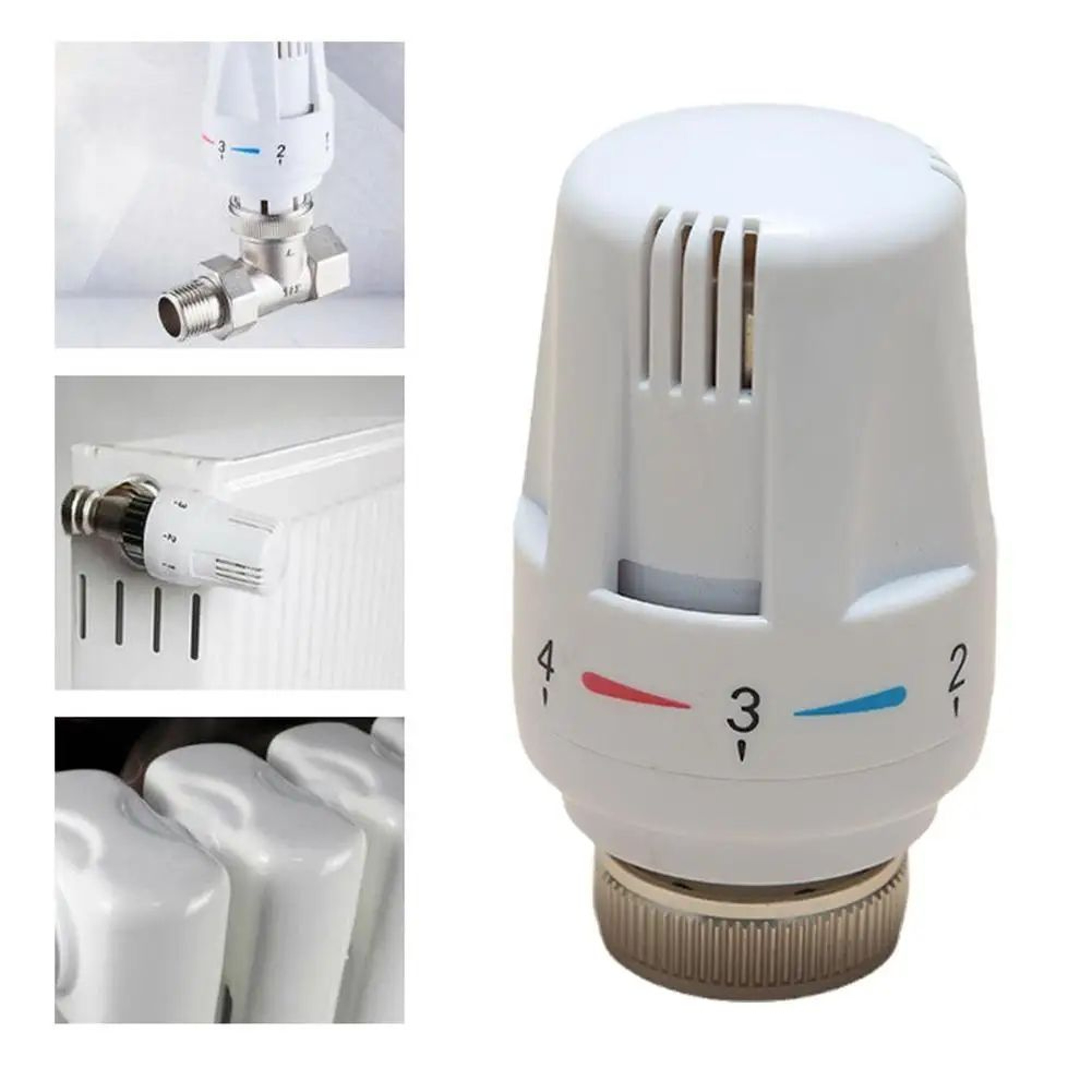 M30 Thermostatic Radiator Valve Head  Automatic Temperature Control TRV For Heating Systems EnergyS 4