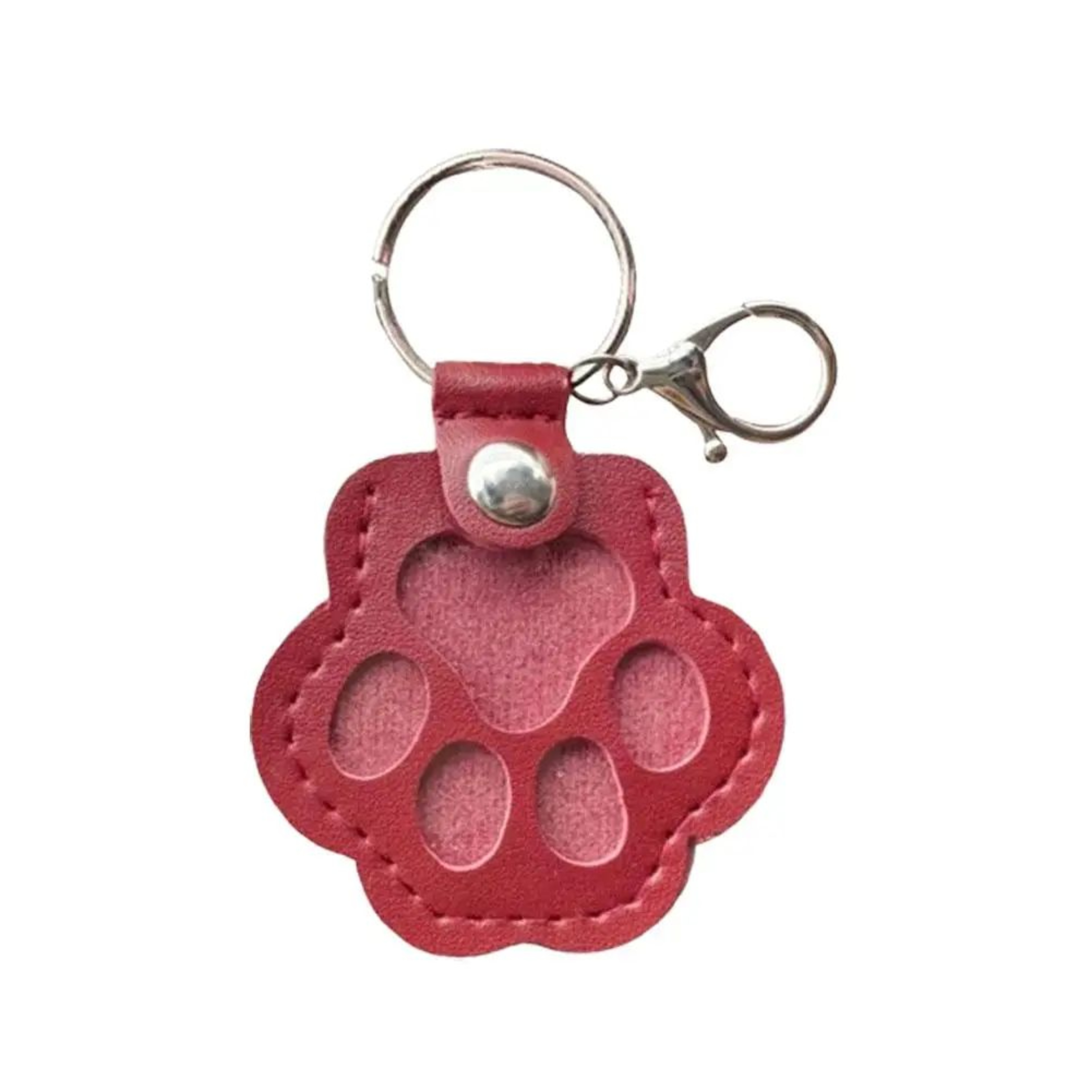Cute Pet Hair Storage Keychain  Leather Cat Claw Souvenir Pendant For Dog Cat  Bunny Fur Keepsake M 9