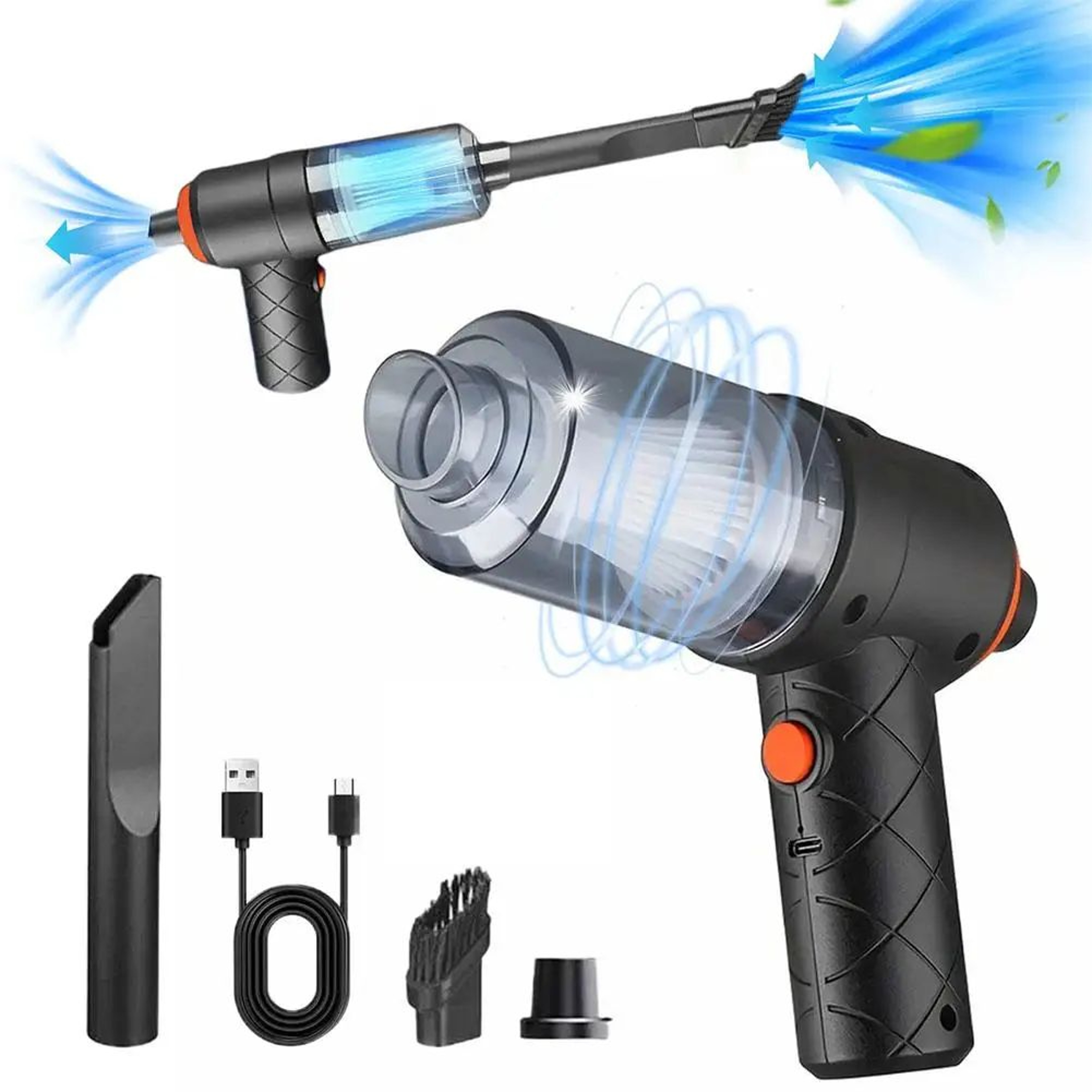 Mini Cordless Vacuum Cleaner For Car  Home  120W Handheld Suction  Blower Lightweight Portable Dust 6