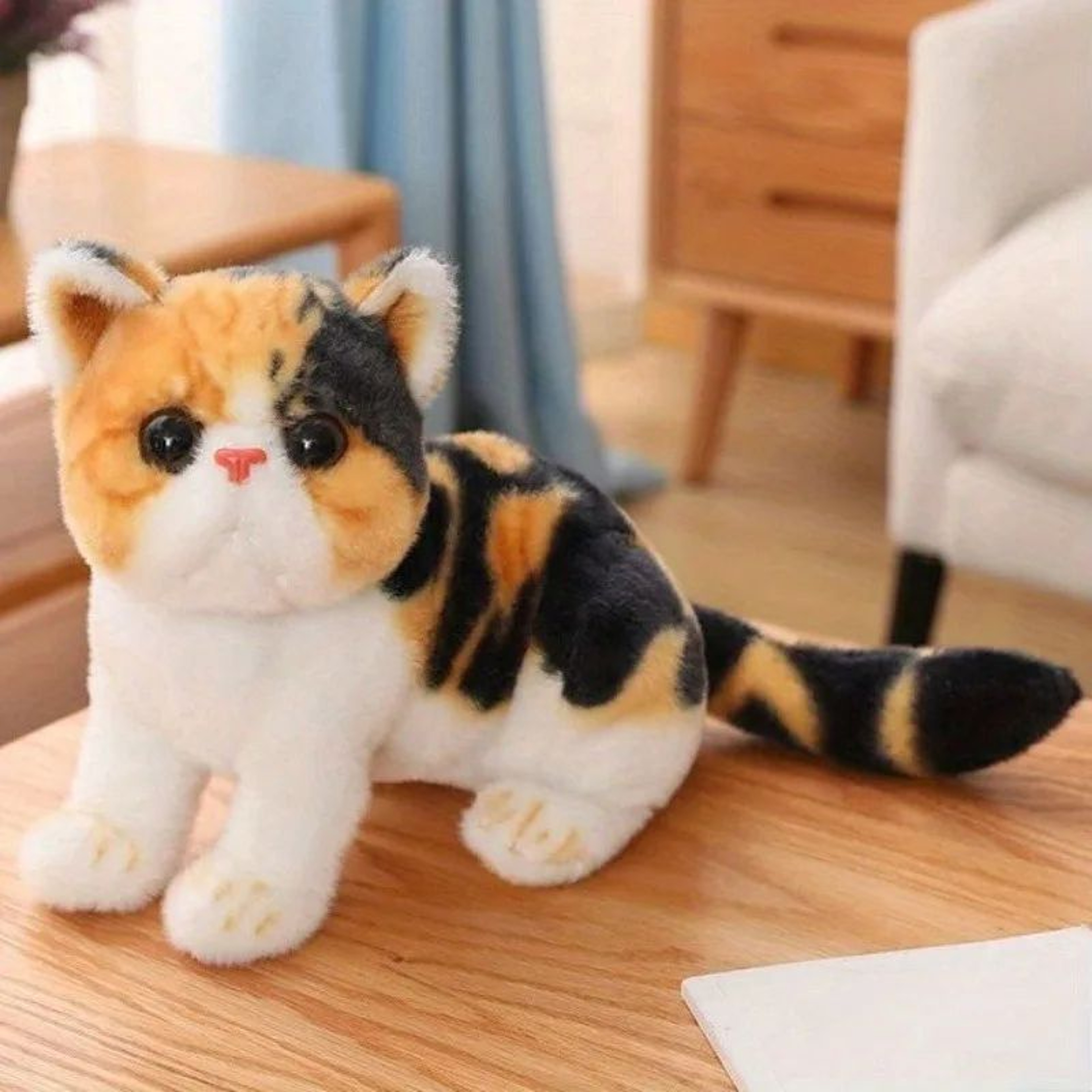 Lifelike American Shorthair Cat Plush Toy Realistic Stuffed Kitty Doll For Home Decor Kids Stress R 8
