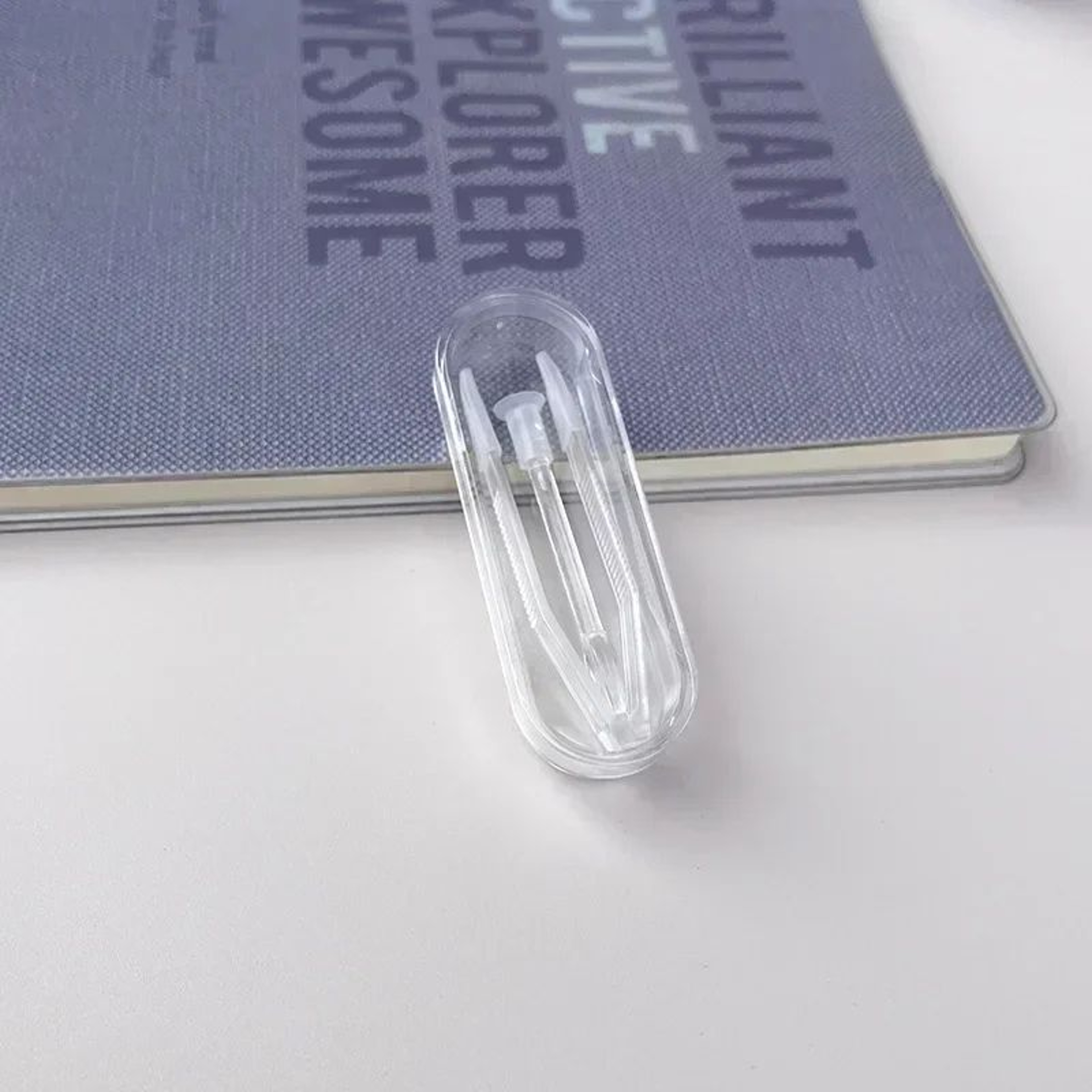 Contact Lens Travel Kit With Tweezers  Long Clamp Rod  Transparent Case Container Box Easy Hygienic 7