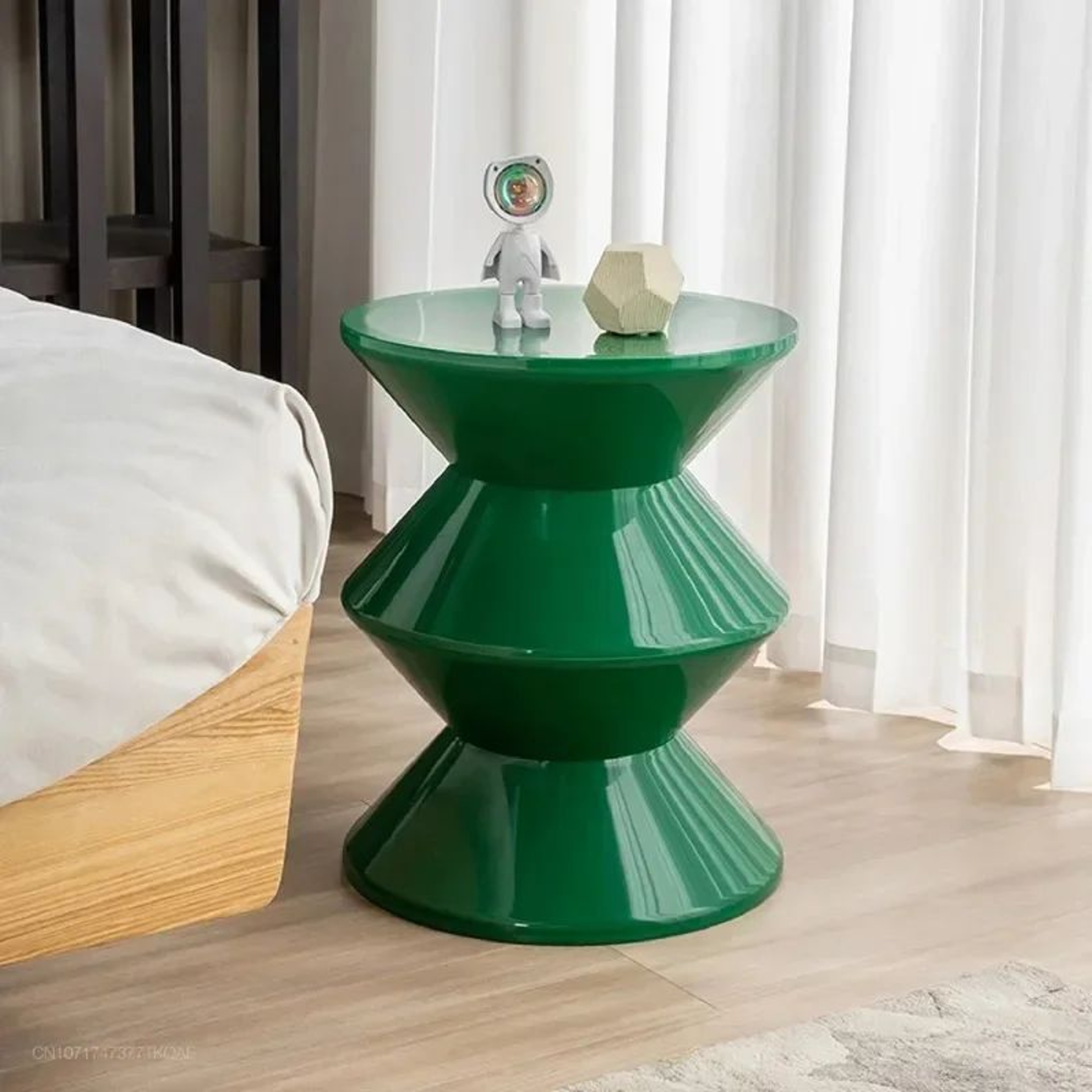 Modern Plastic Side End Table  Durable Small Coffee Table Nightstand For Living Room Sofa Hallway B 0