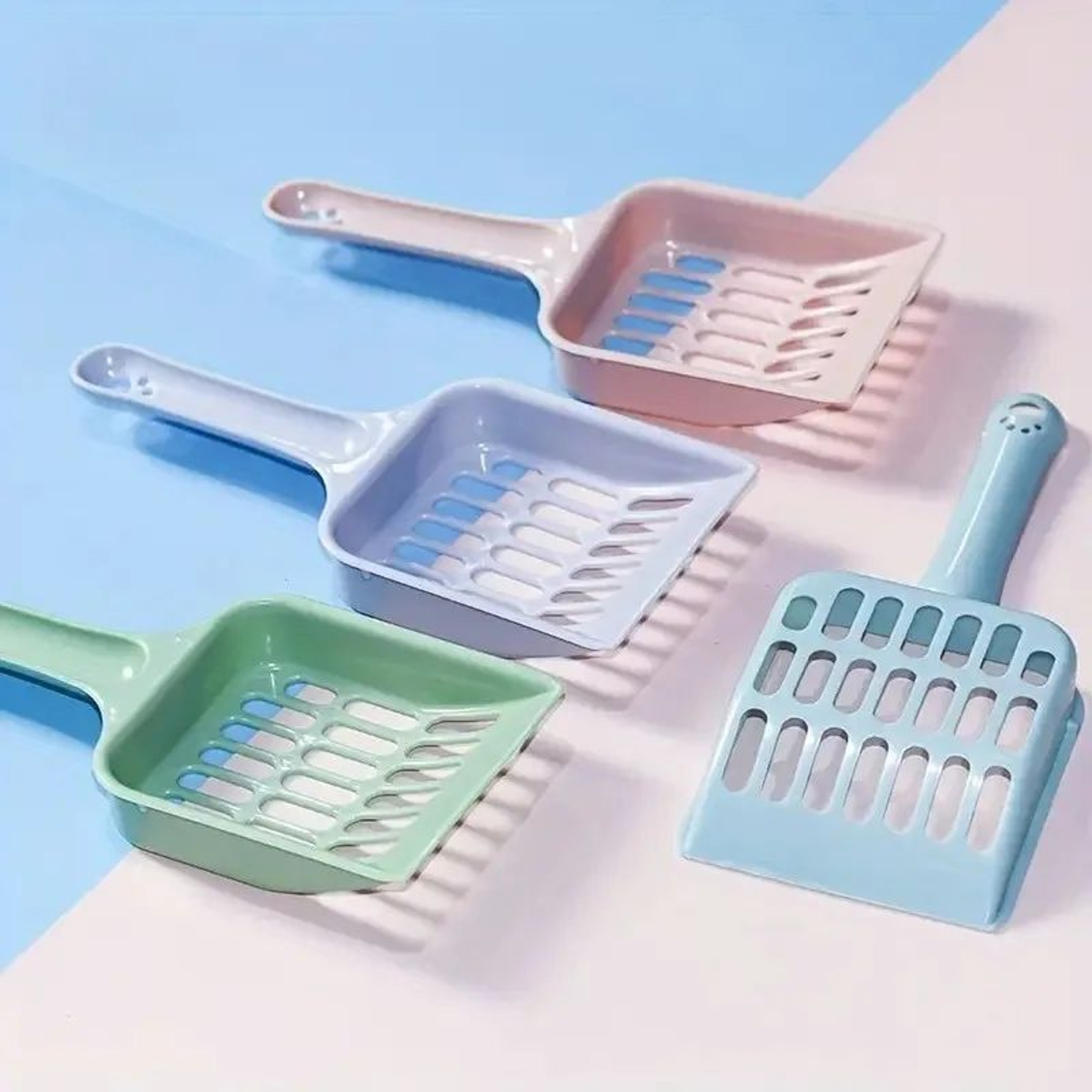 Fine Mesh Cat Litter Scoop With Durable Plastic Handle  Fast Easy Cleaning Pet Waste Shovel For Cat 5