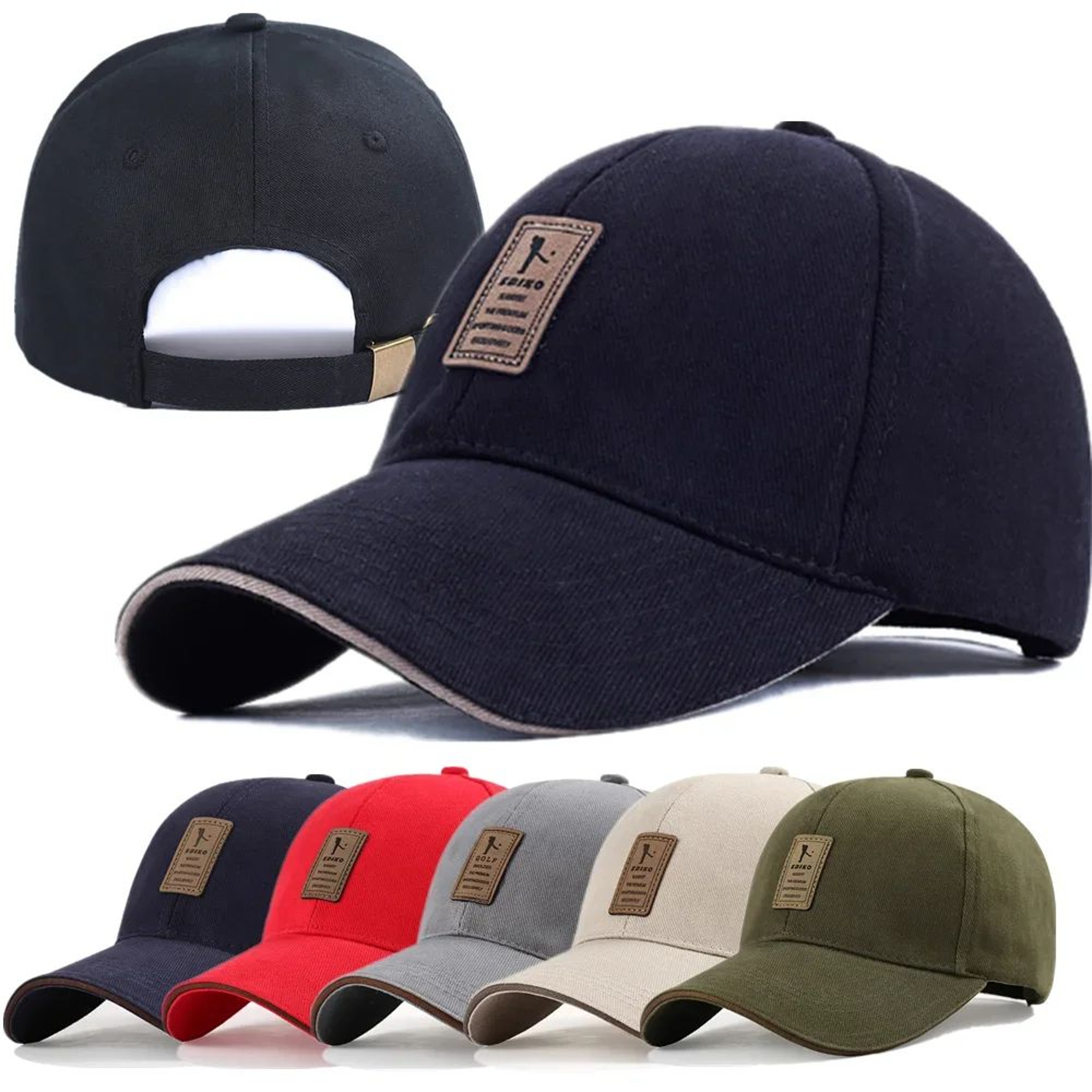 Unisex Adjustable Baseball Cap For Outdoor Sports  Breathable Sun Hat For Golf Casual Wear AllSeaso 0