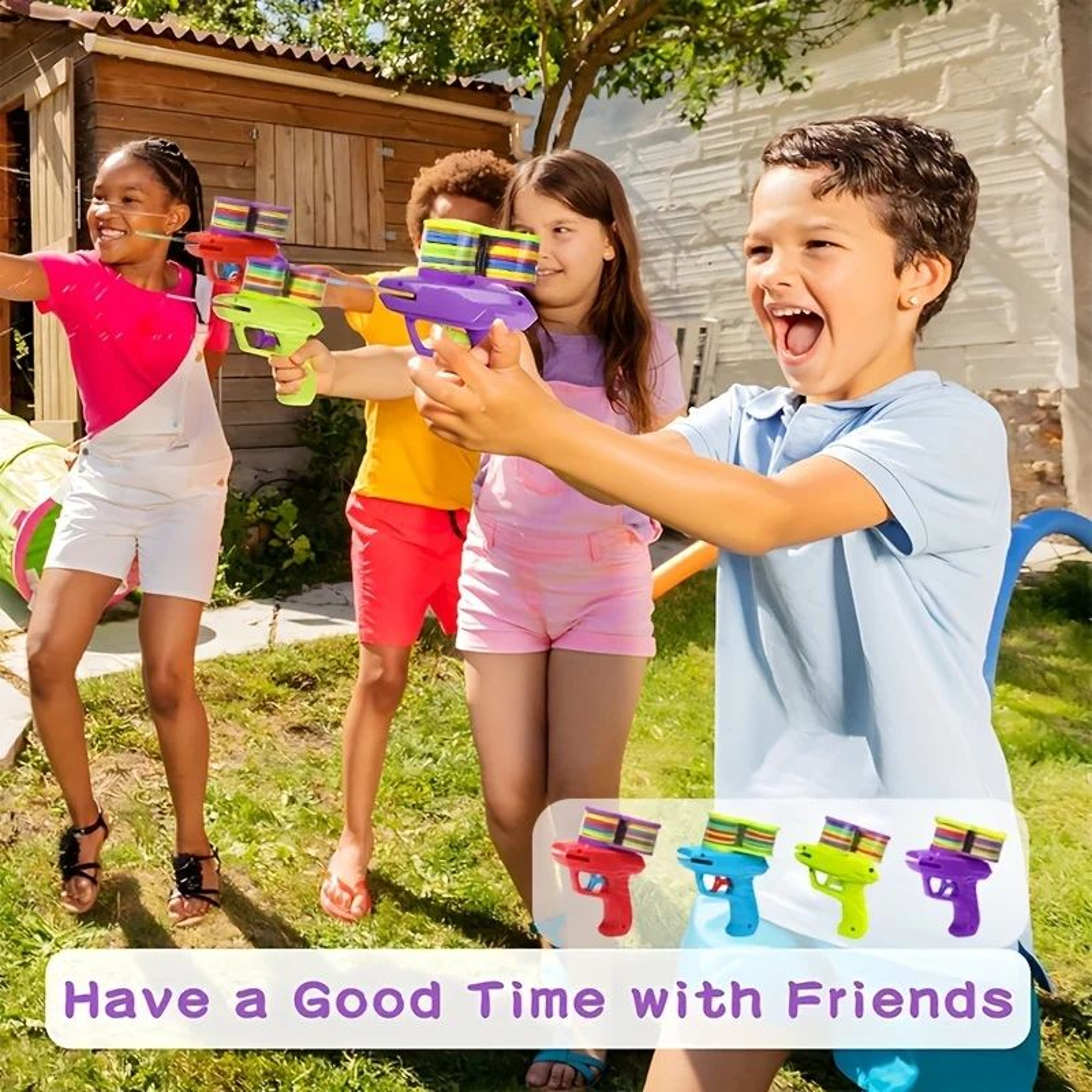 3Hole Target Launcher Toy For Kids 3  Interactive Party Game ABS Mini Blaster Fun Christmas Gift Id 1