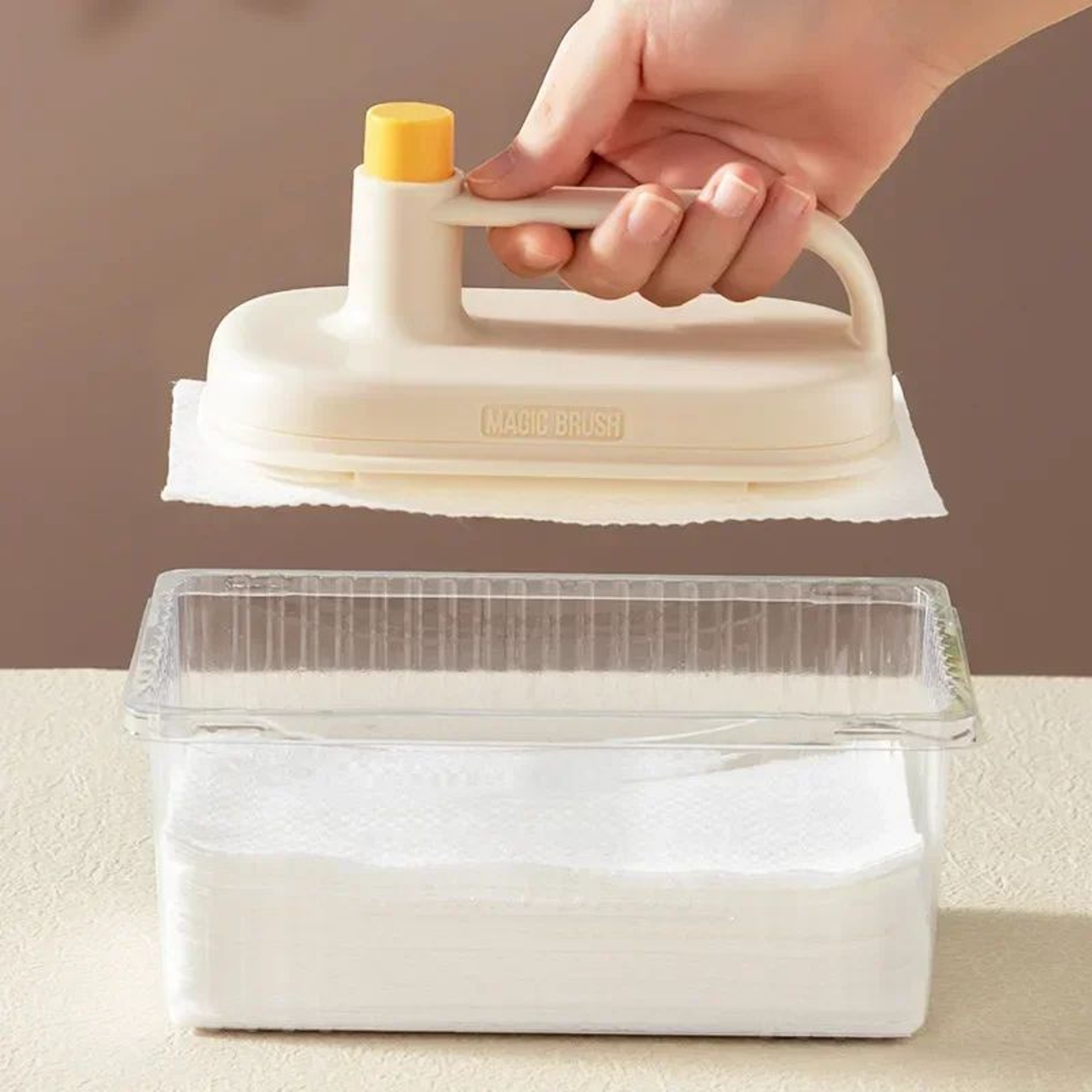 50 Pcs Disposable Cleaning Cloth Refills W Velcro Pad  NoRinse Magic Eraser Sheets For Kitchen  Bat 3