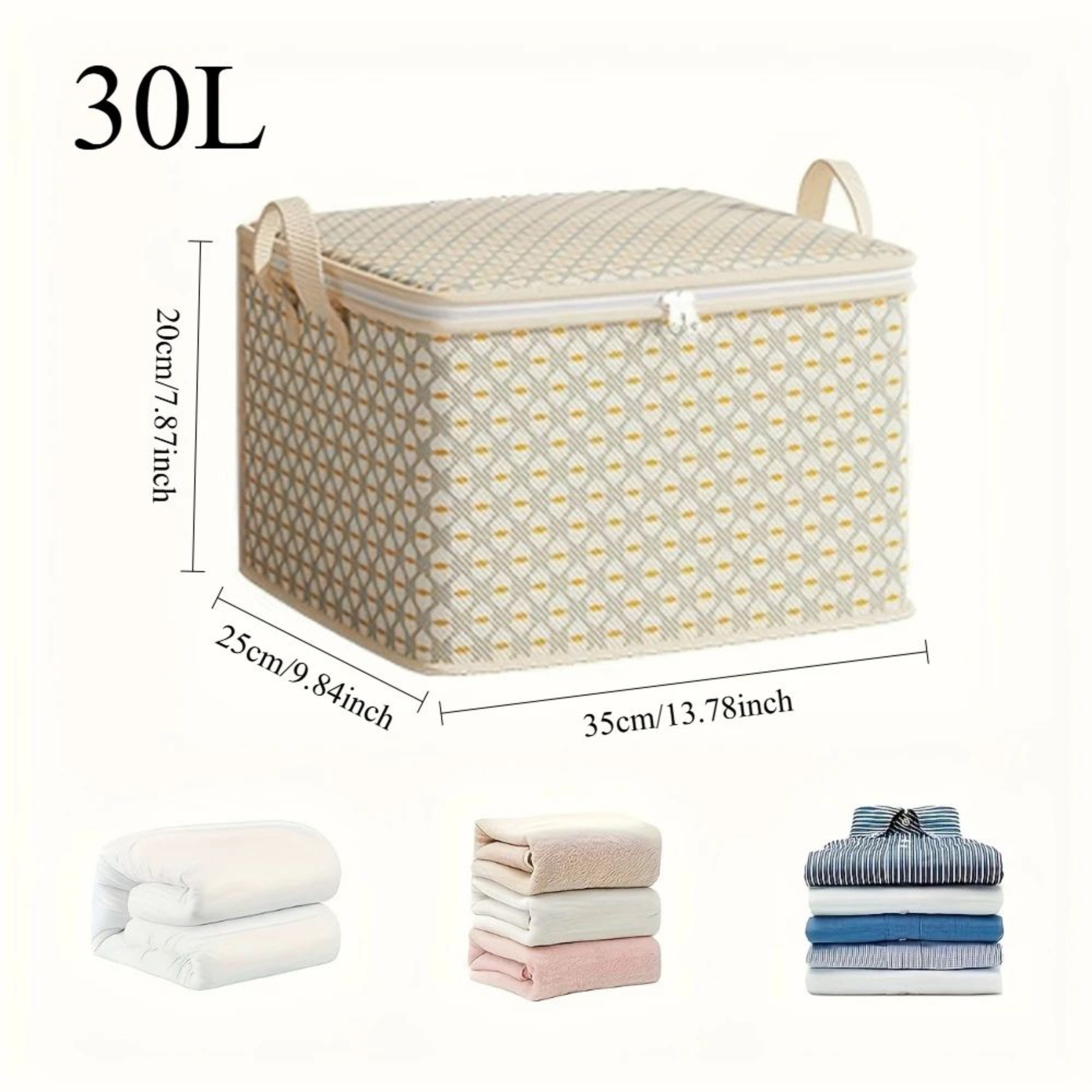 Extra Large Under Bed Storage Bag W Zipper  Bedding  Clothing Organizer Foldable Space Saver For Cl 6