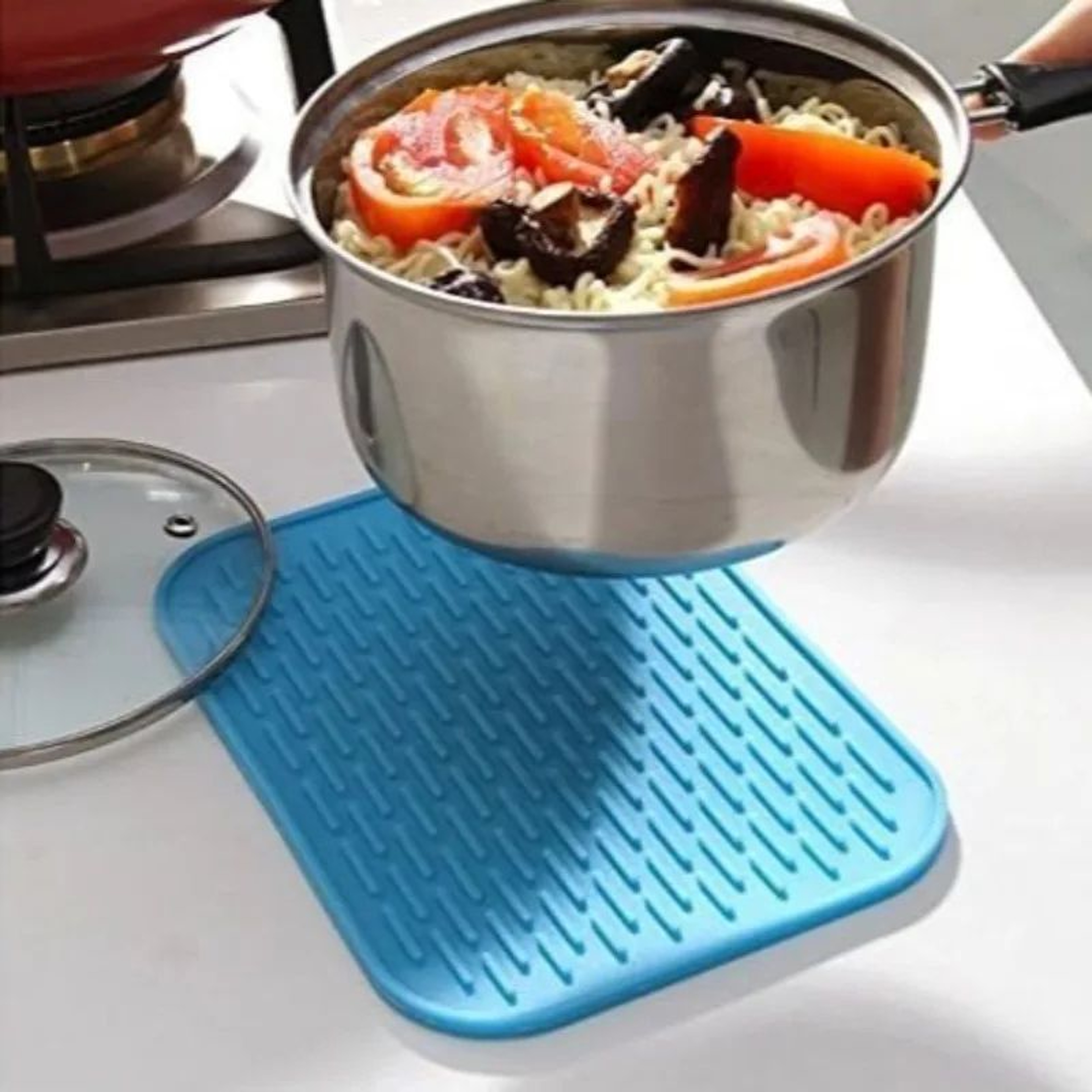 Heat Resistant Silicone Table Pad Trivet  Hot Pot  Pan Mat Protector Flexible EasyWash Coaster For  0