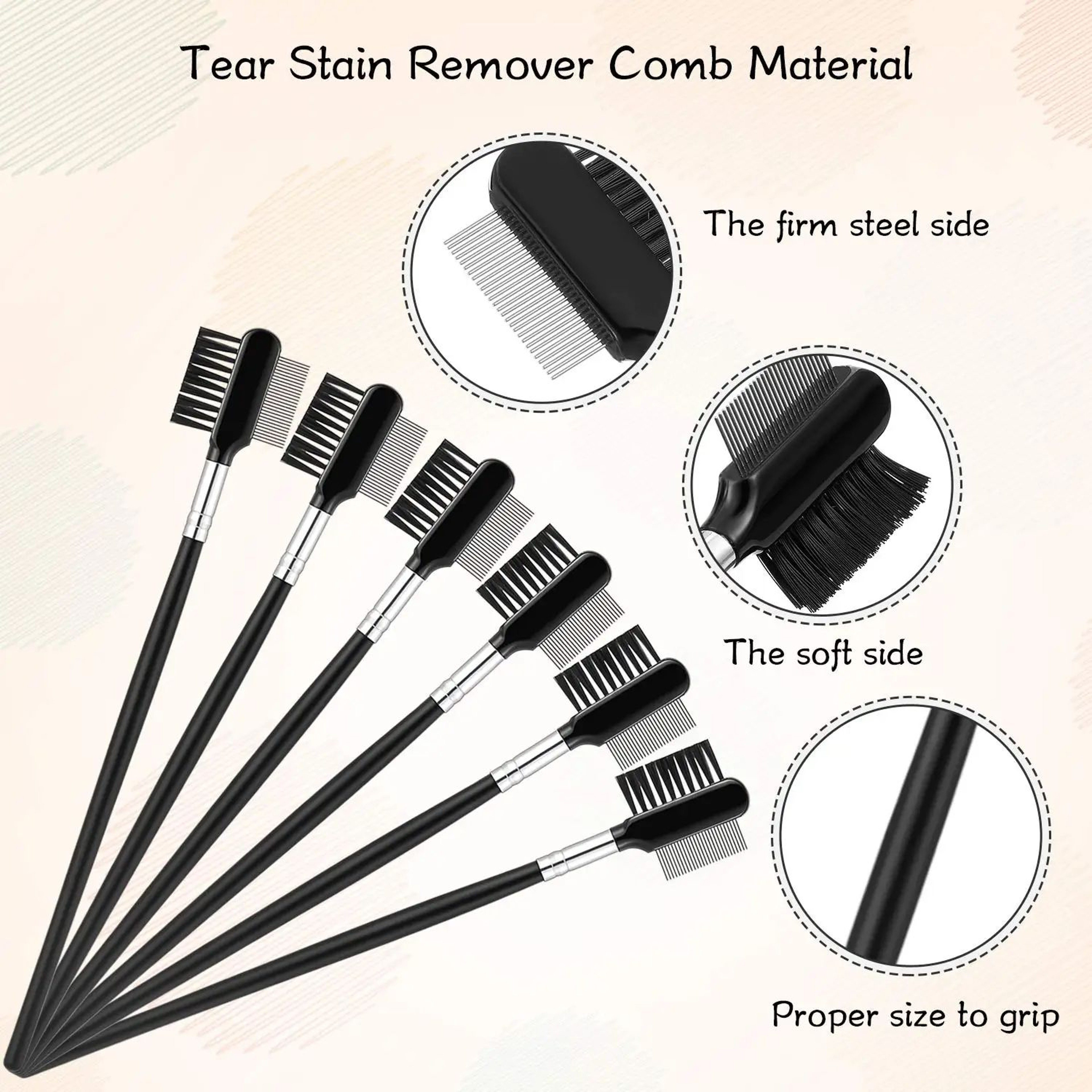 DoubleSided Pet Tear Stain Remover Comb  Gentle Eye Cleaning Brush For Dogs  Cats Crust  Mucus Remo 2