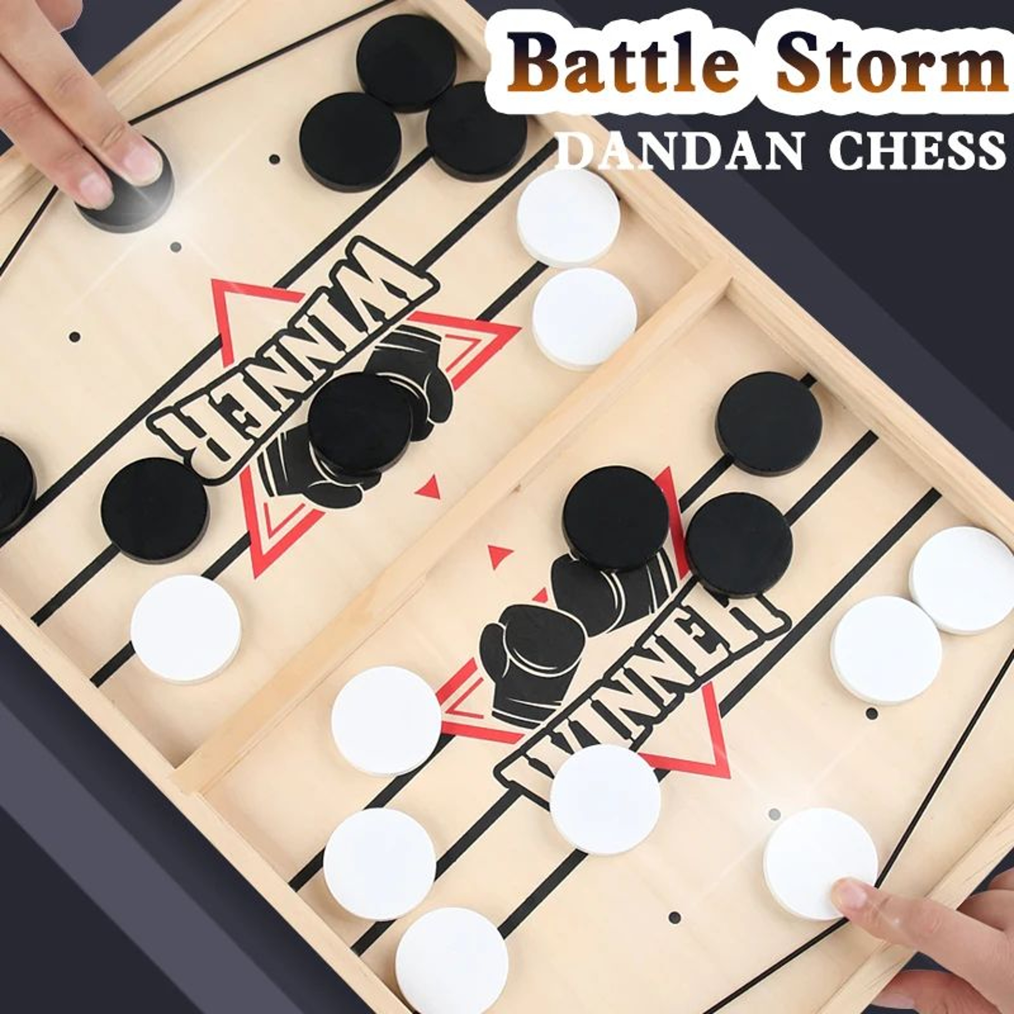 Fast Sling Puck Table Game Desktop Mini Hockey Board 2Player Party Battle Game For Kids  Family Par 3