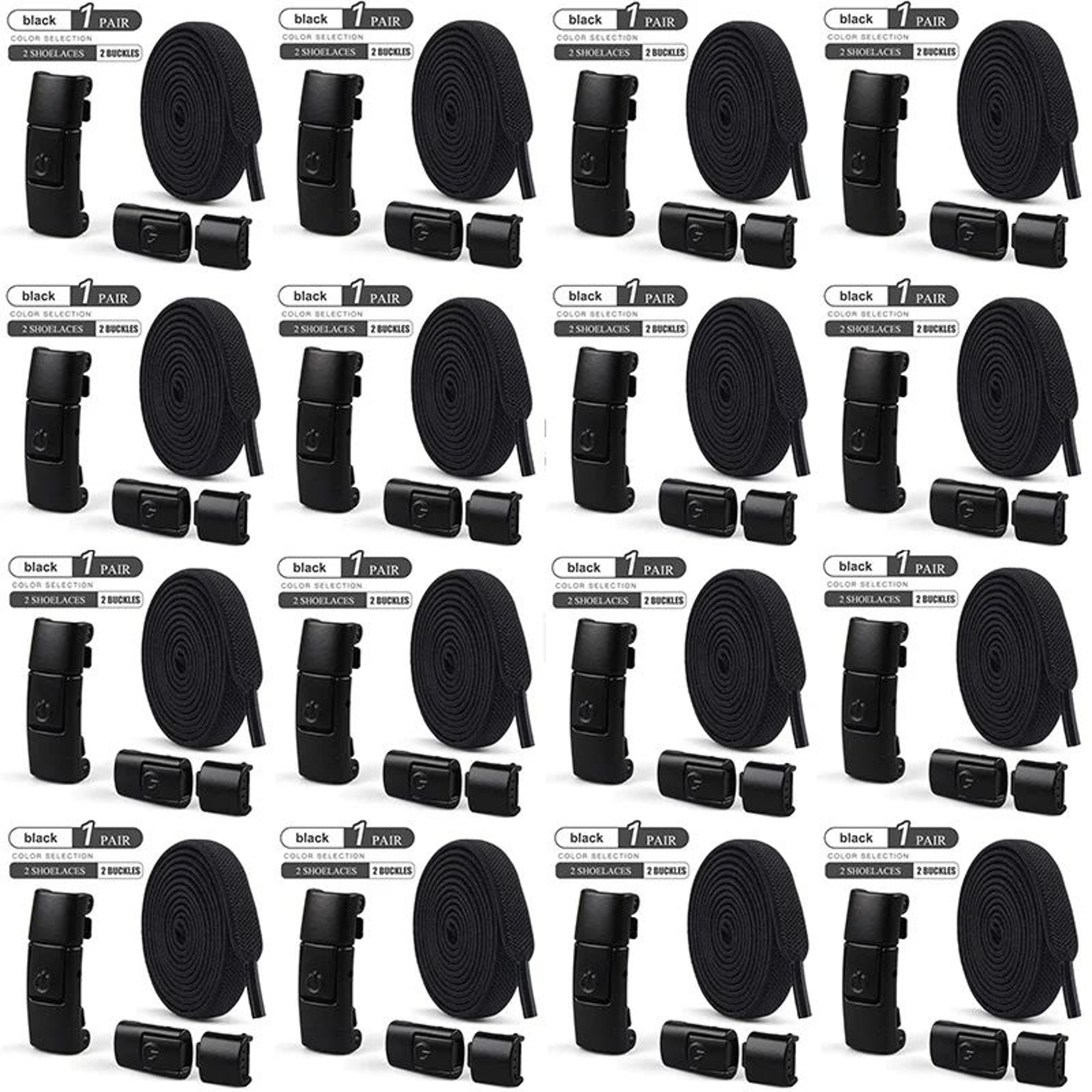 NoTie Elastic Shoelaces With Metal Press Lock  Flat Sneaker Laces For Kids  Adults Quick Lace Syste 22