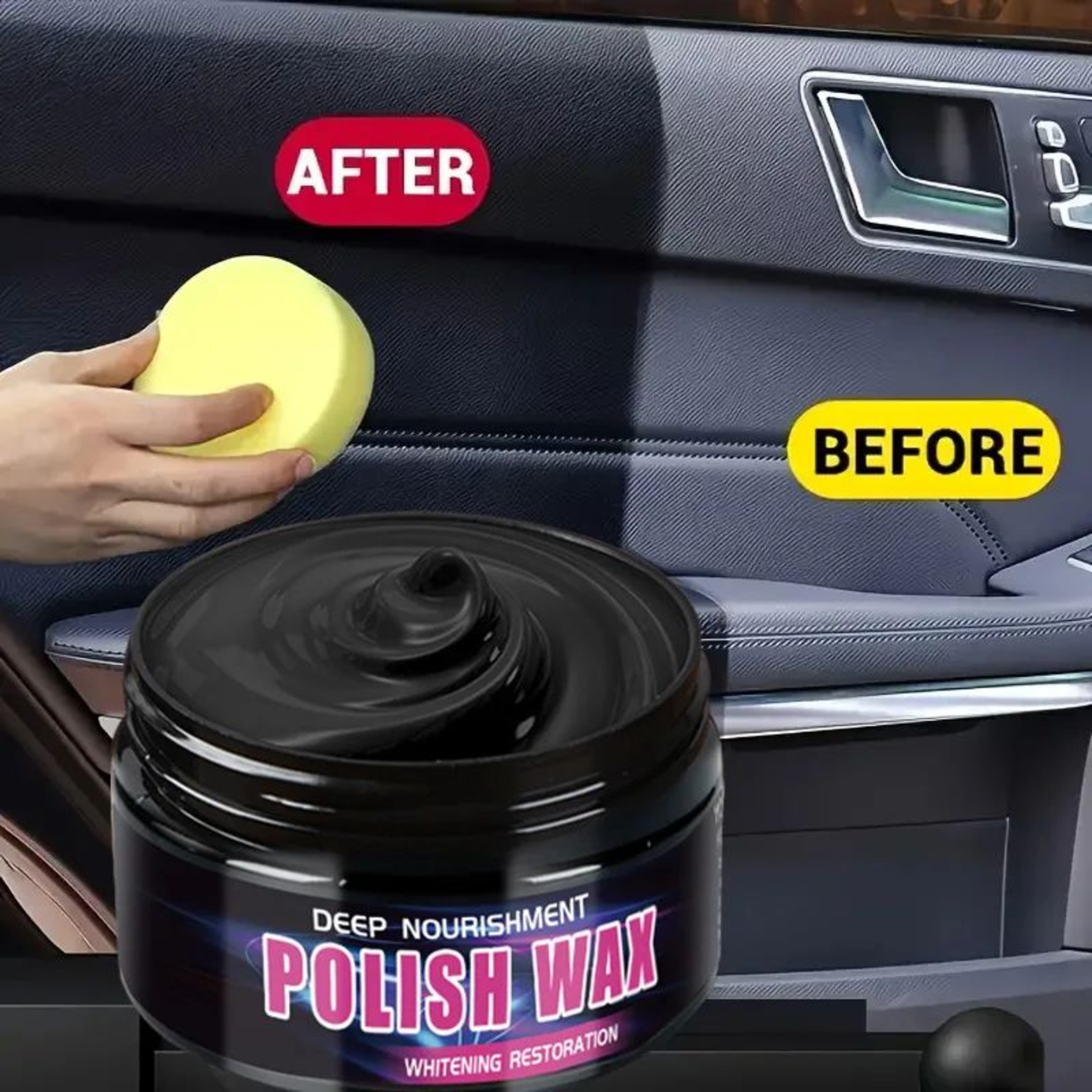 Universal Leather  Plastic Repair Wax  Automotive Interior Restorer Cream For Seats Dashboards Trim 0