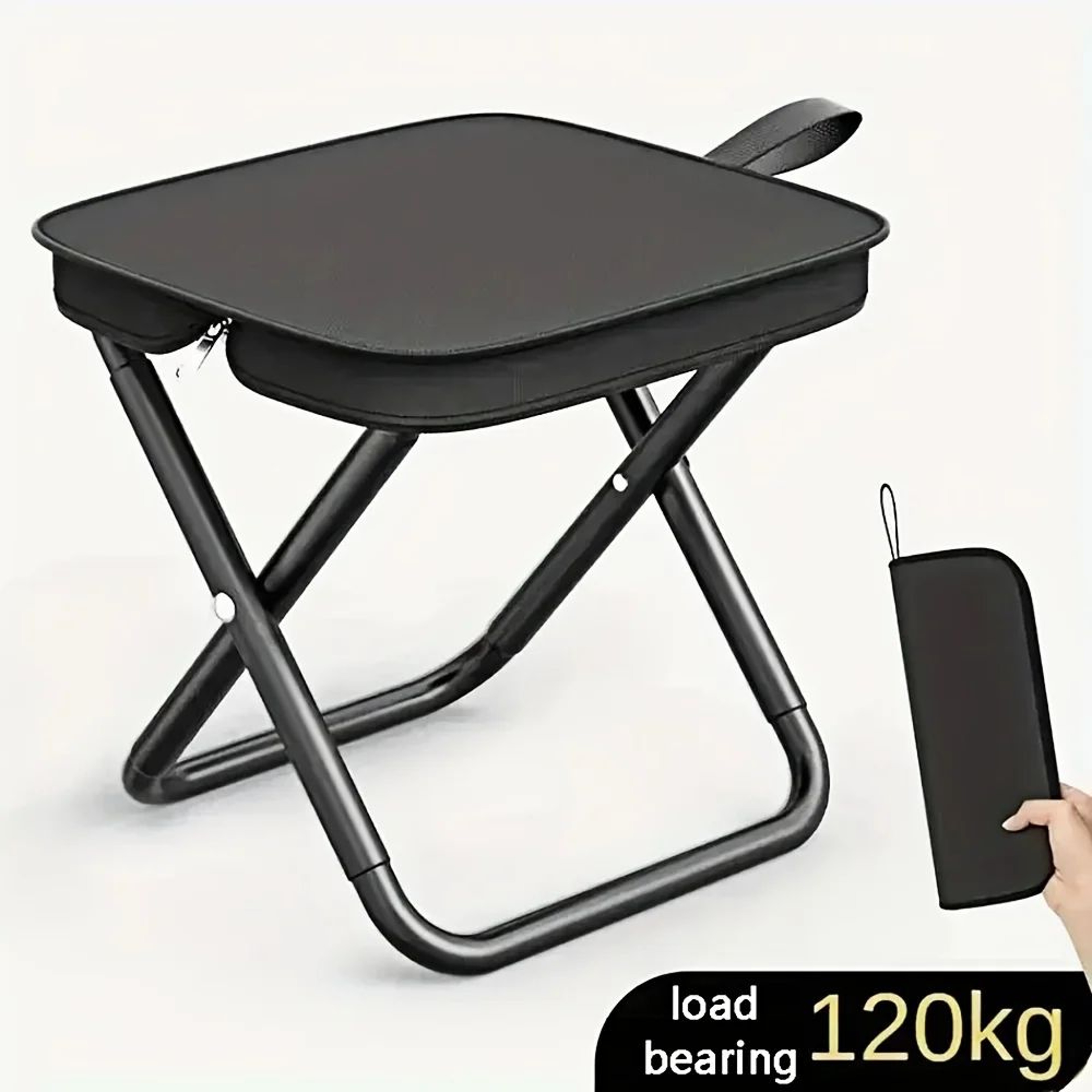 Ultralight Folding Camping Chair Stool  Portable Outdoor Picnic  Fishing Seat Compact Travel Chair  0