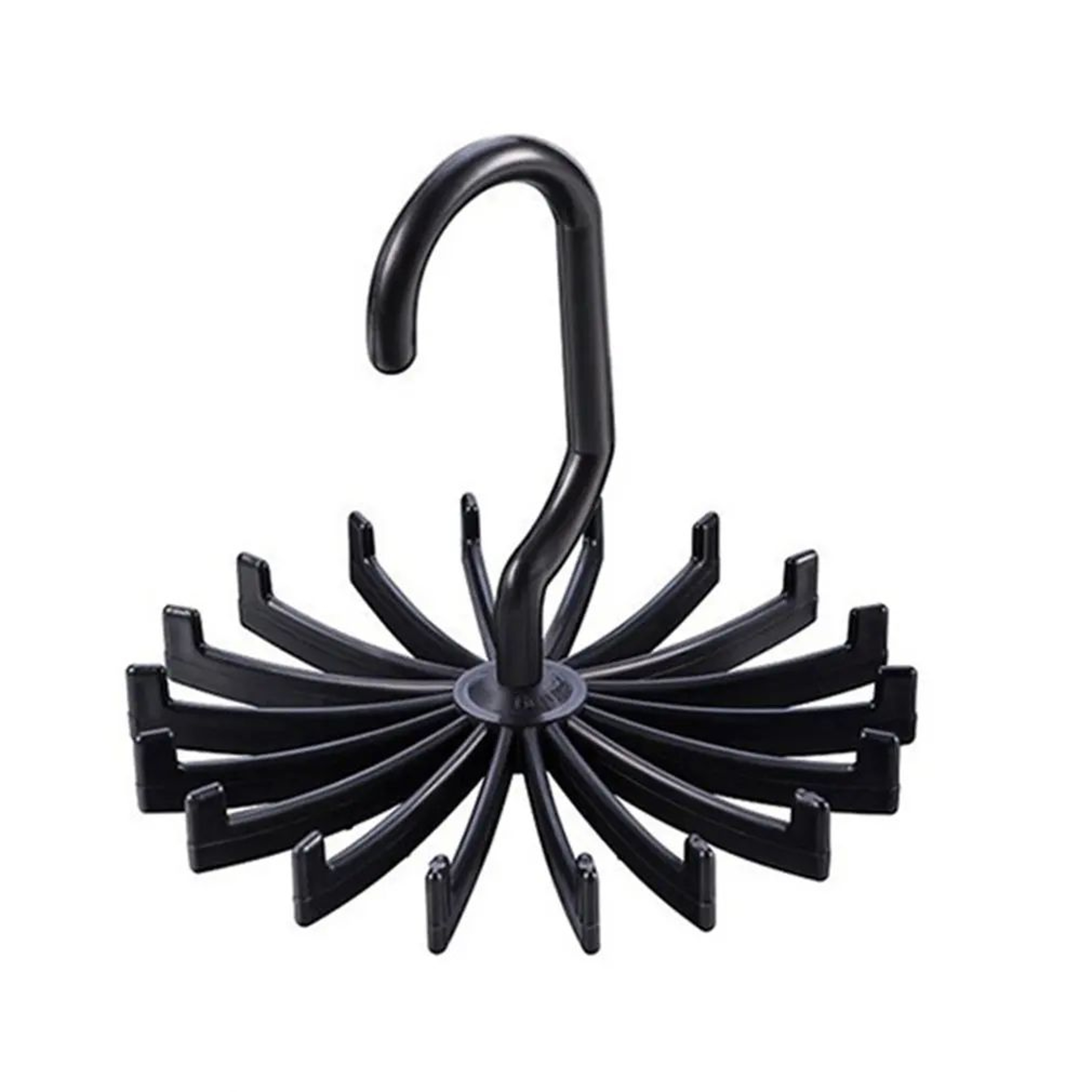 360 Rotating Tie  Scarf Hanger Rack  20Hook Organizer For Belts Scarves Ties Closet Storage 1