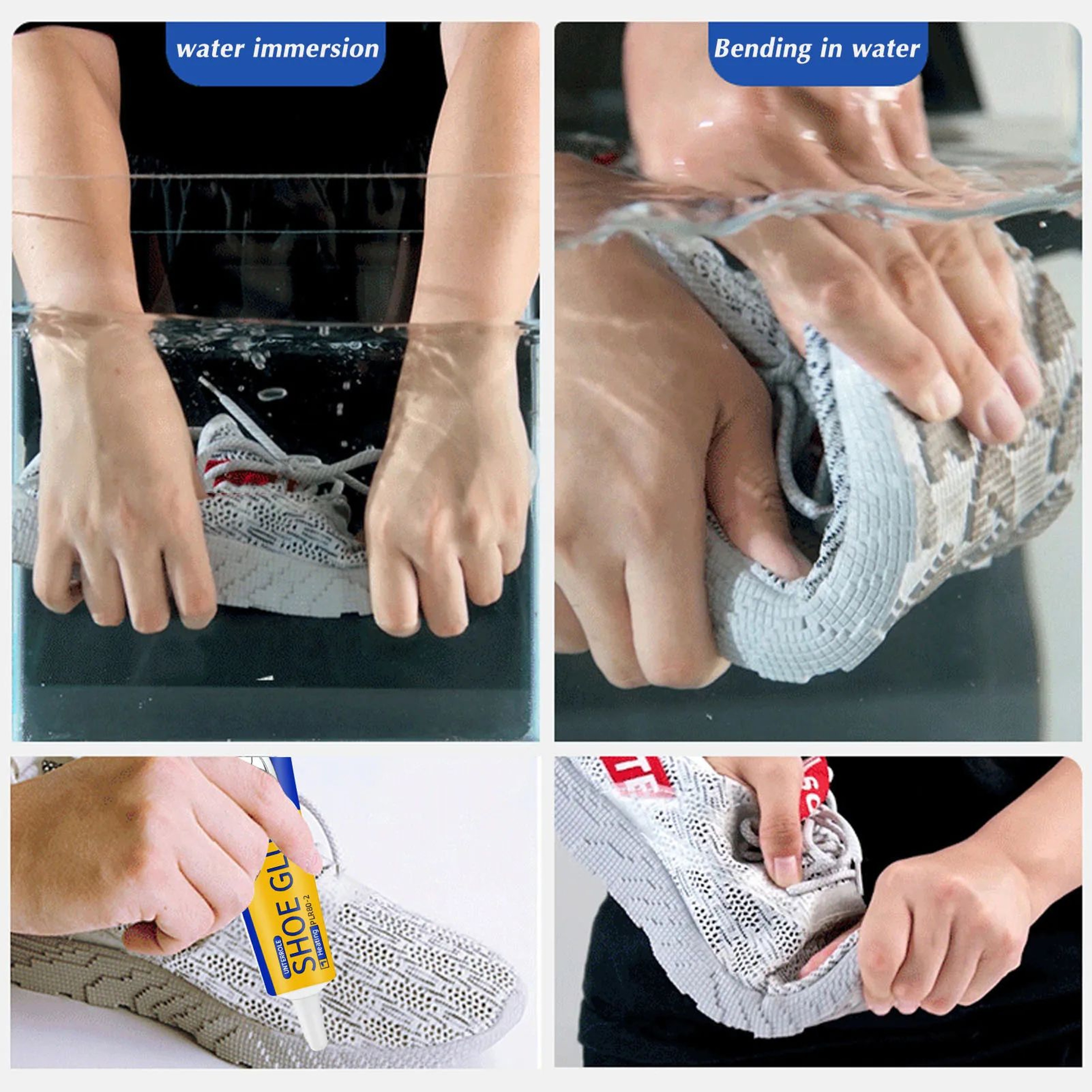 Clear Shoe Repair Glue  Low Odor Strong Adhesive For Shoes  Boots Flexible Waterproof Resin Cement 3