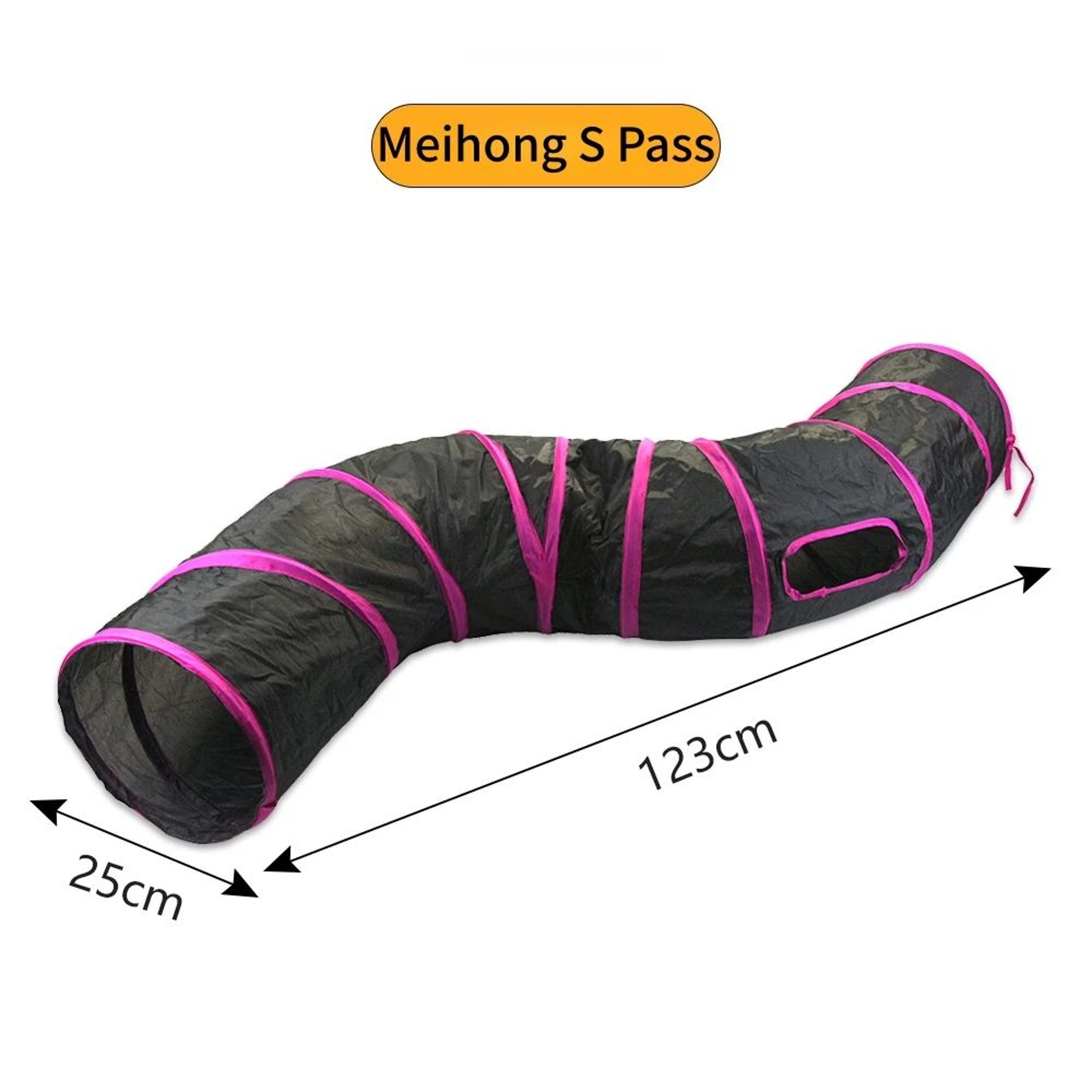 Foldable Cat Tunnel Toy  SType Play Tunnel With Crinkle Paper Breathable Indoor Cat Exercise Tube 16