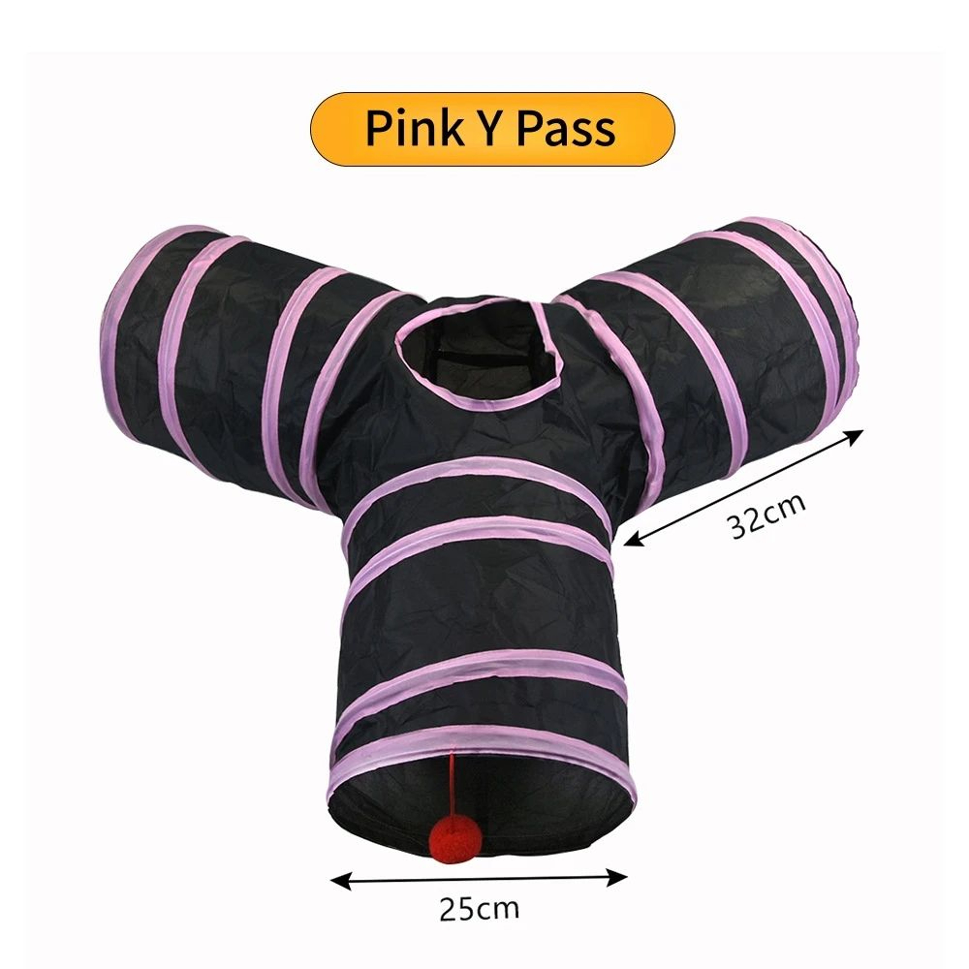 Foldable Cat Tunnel Toy  SType Play Tunnel With Crinkle Paper Breathable Indoor Cat Exercise Tube 18