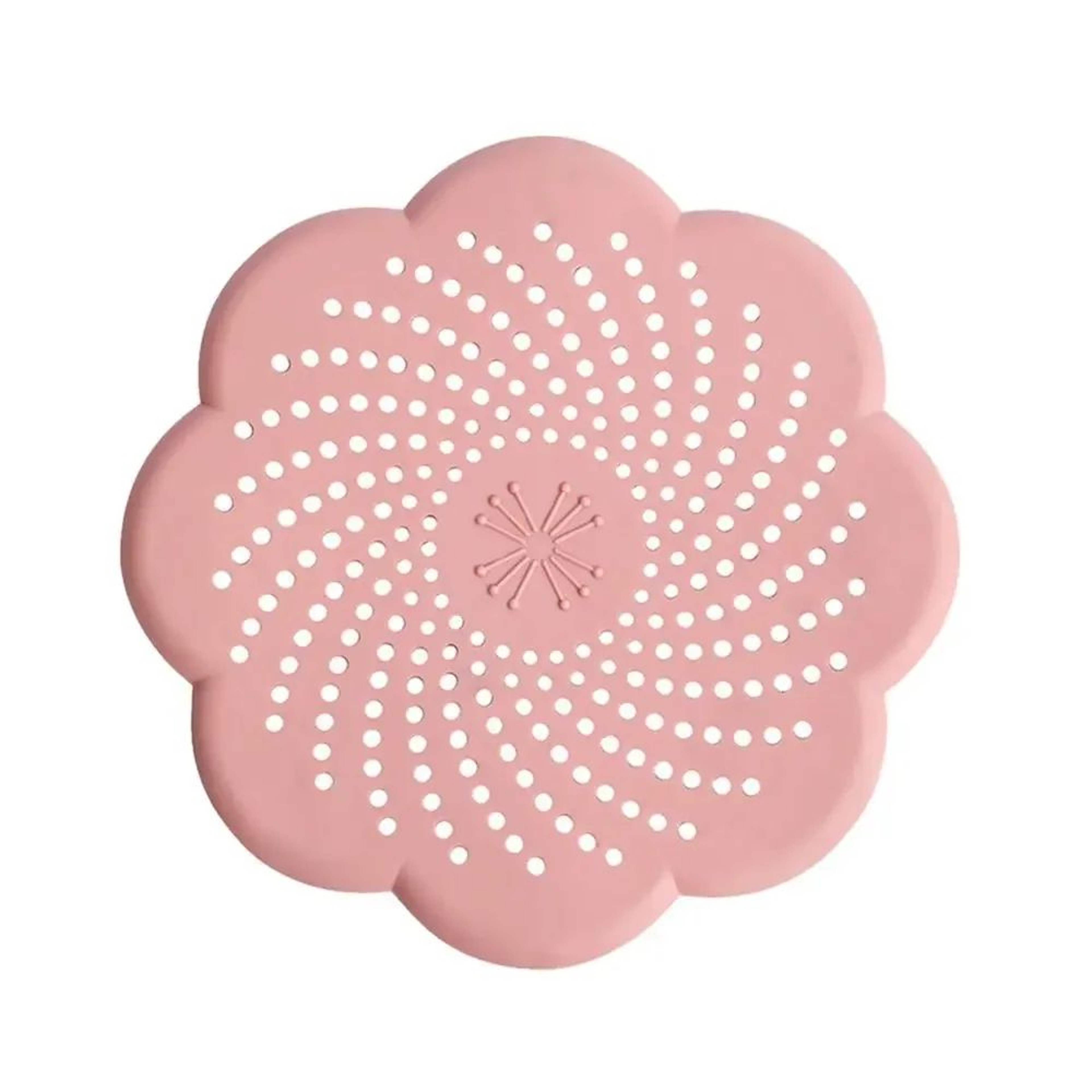 Flower Silicone Floor Drain Cover  Hair Catcher Sink Strainer For Bathroom  Kitchen AntiClog Waste  8