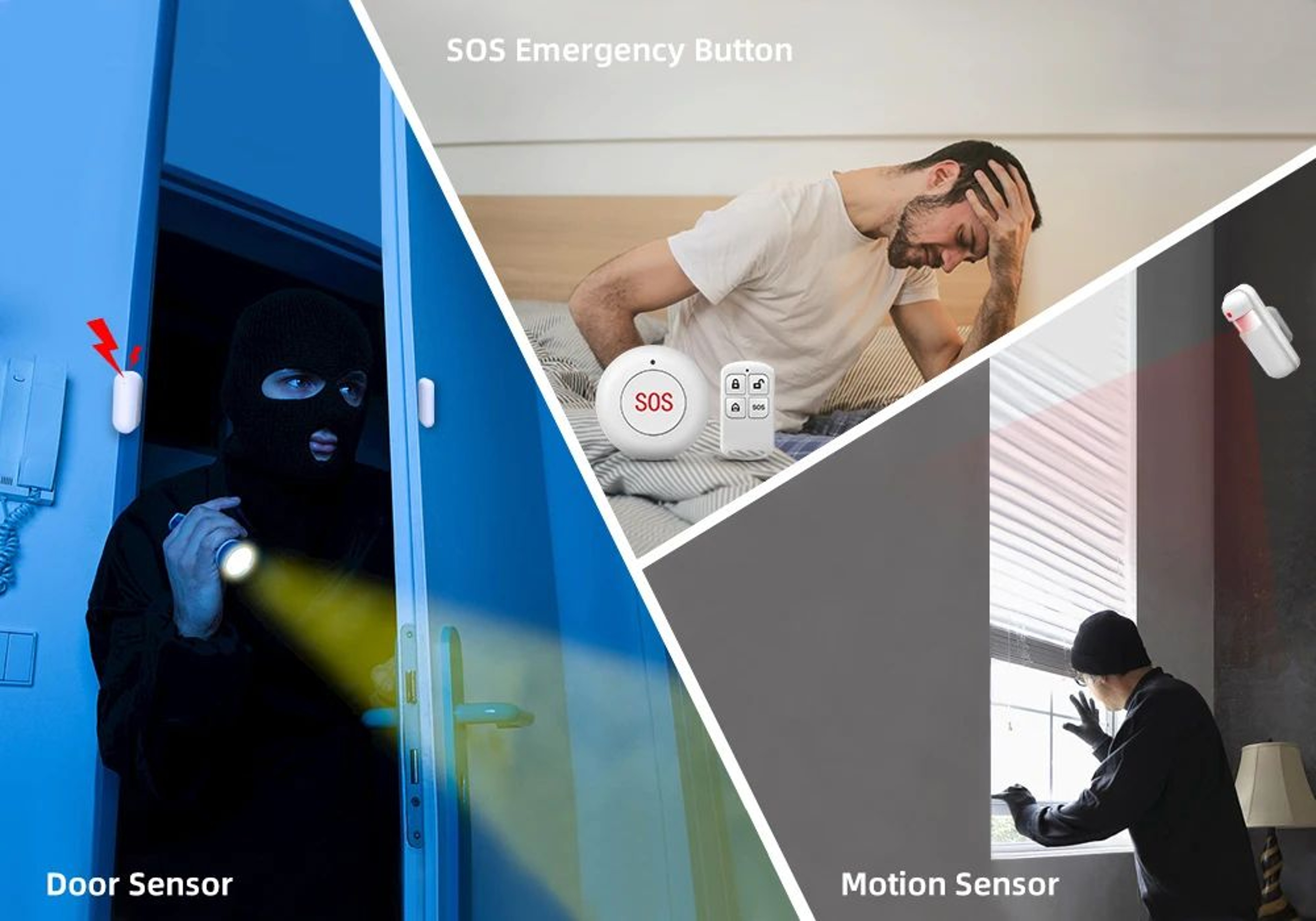 PG109 Tuya Smart WiFi GSM Home Alarm System With 43Inch Display App Control Temperature Monitor 10