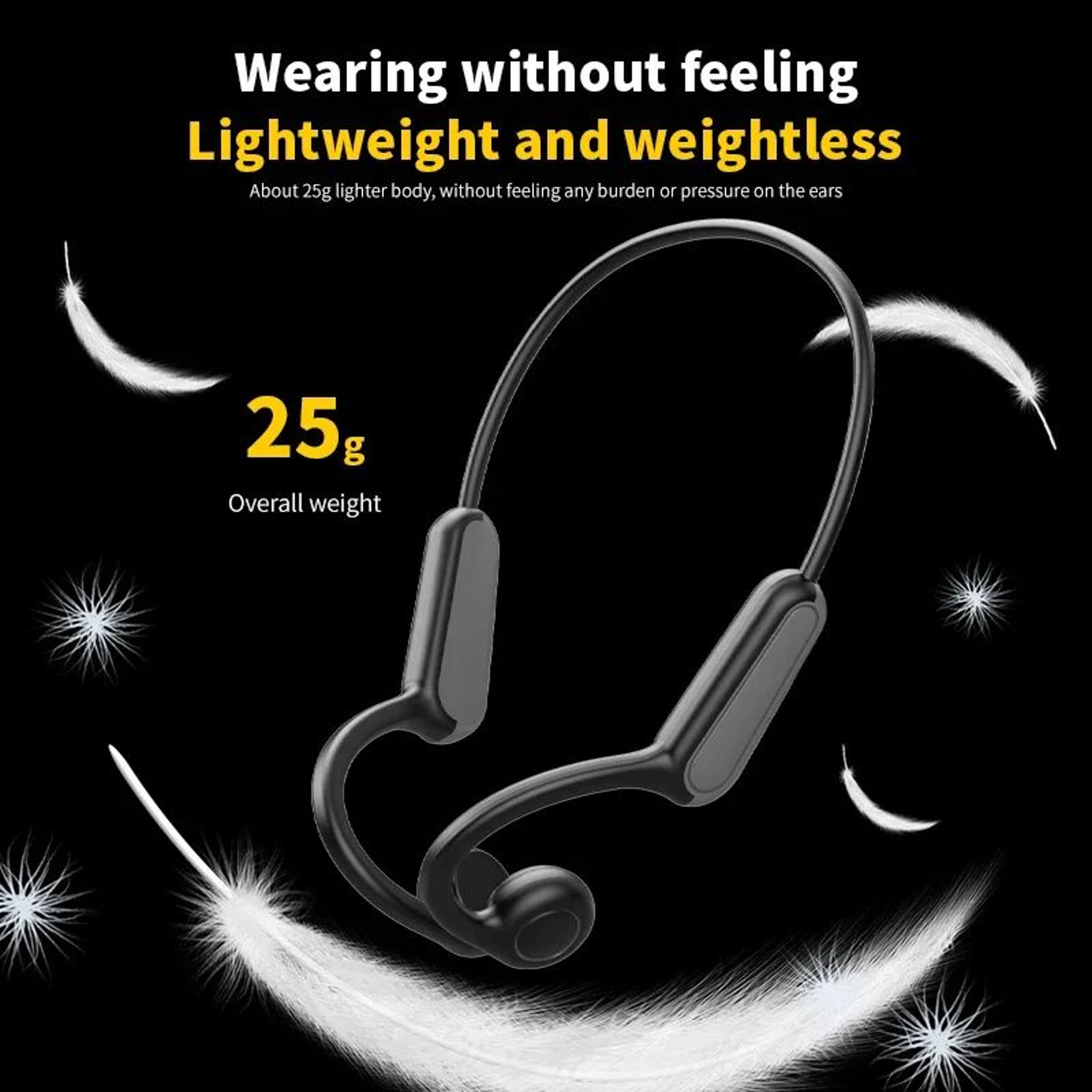 Xiaomi Mijia Bone Conduction Headphones Bluetooth 53 OpenEar Sports Ear Hook Headset For Running  D 4