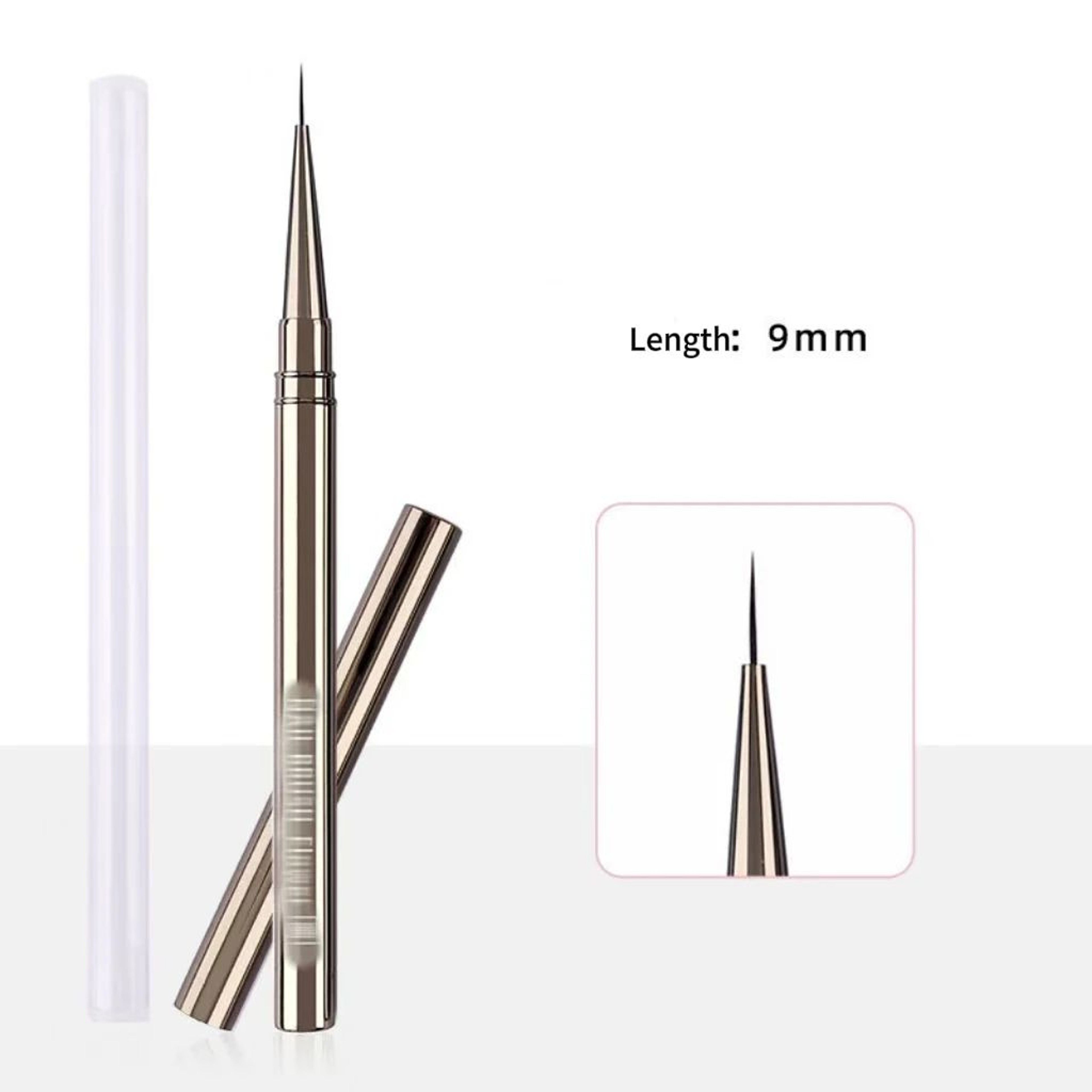 UV Nail Glue Phototherapy Pen With Liner Brush Acrylic Nail Art Painting Tool For Professional Mani 3